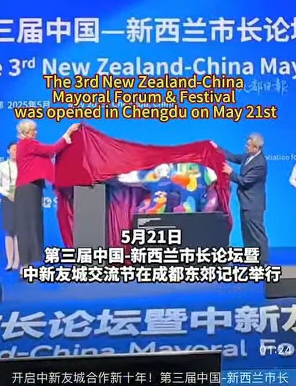 The third New Zealand China Mayoral Forum was held in China in May. Some New Zealand mayors attended and others turned it down. Photo / Facebook