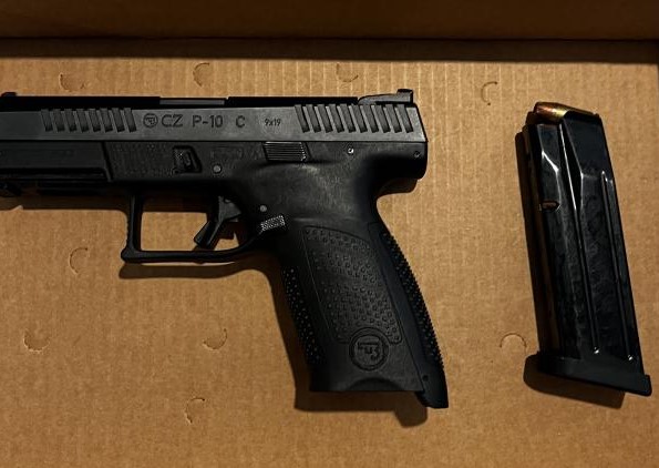 A gun seized by police.