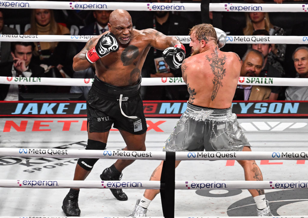 Netflix screened the Mike Tyson v Jake Paul boxing bout. Photo / Getty Images