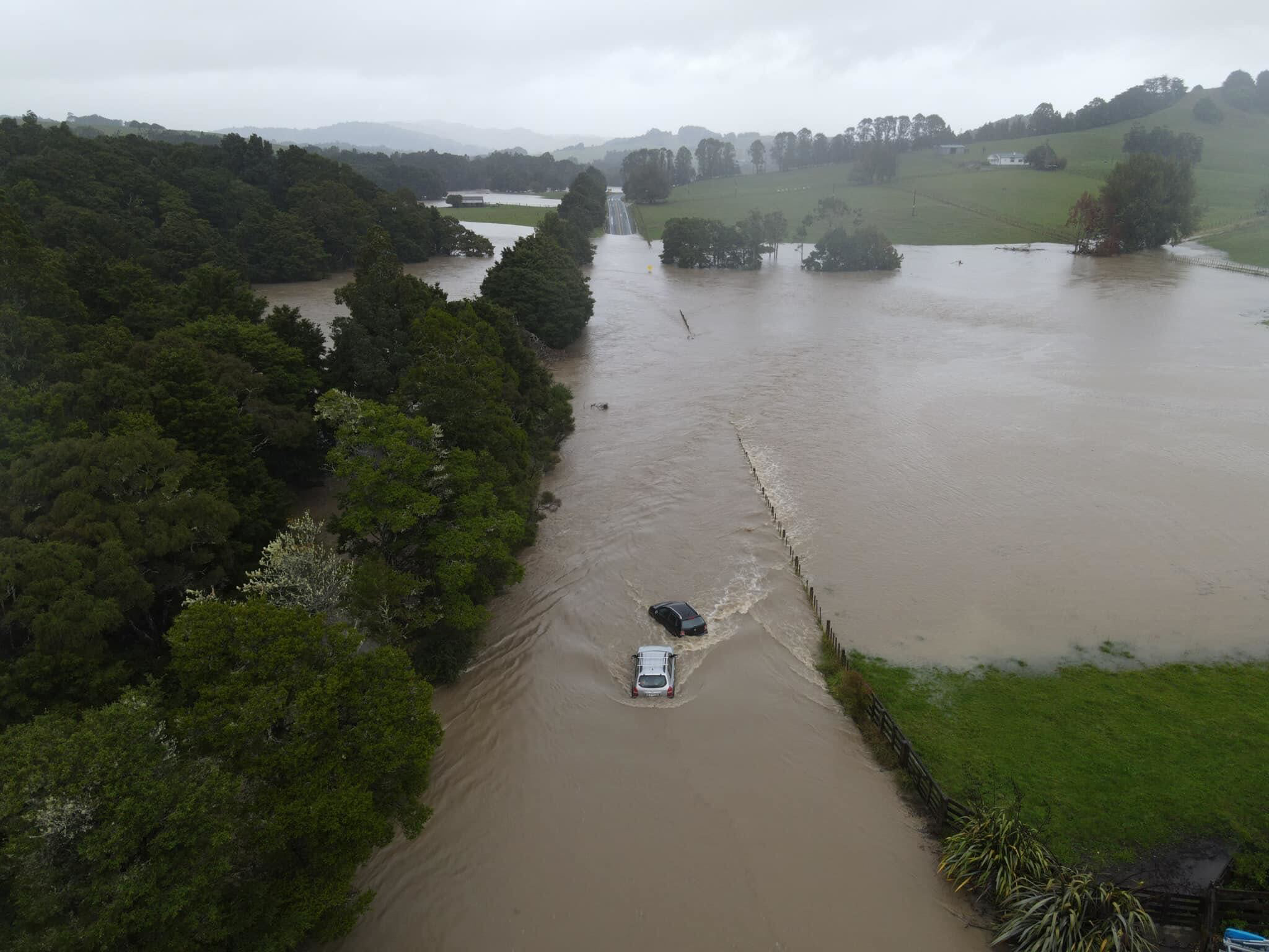 A late February storm saw widespread flooding and roading damage around Mangawhai, north of Auckland. Niwa data showed the first six months of 2023 to be the wettest start ever seen across large parts of northern and eastern New Zealand. Photo / Shane Whitmore
