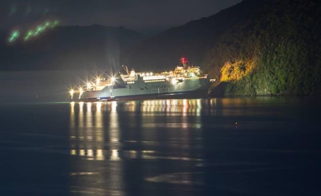 The Interislander ferry Aratere ran aground near Picton last night.
