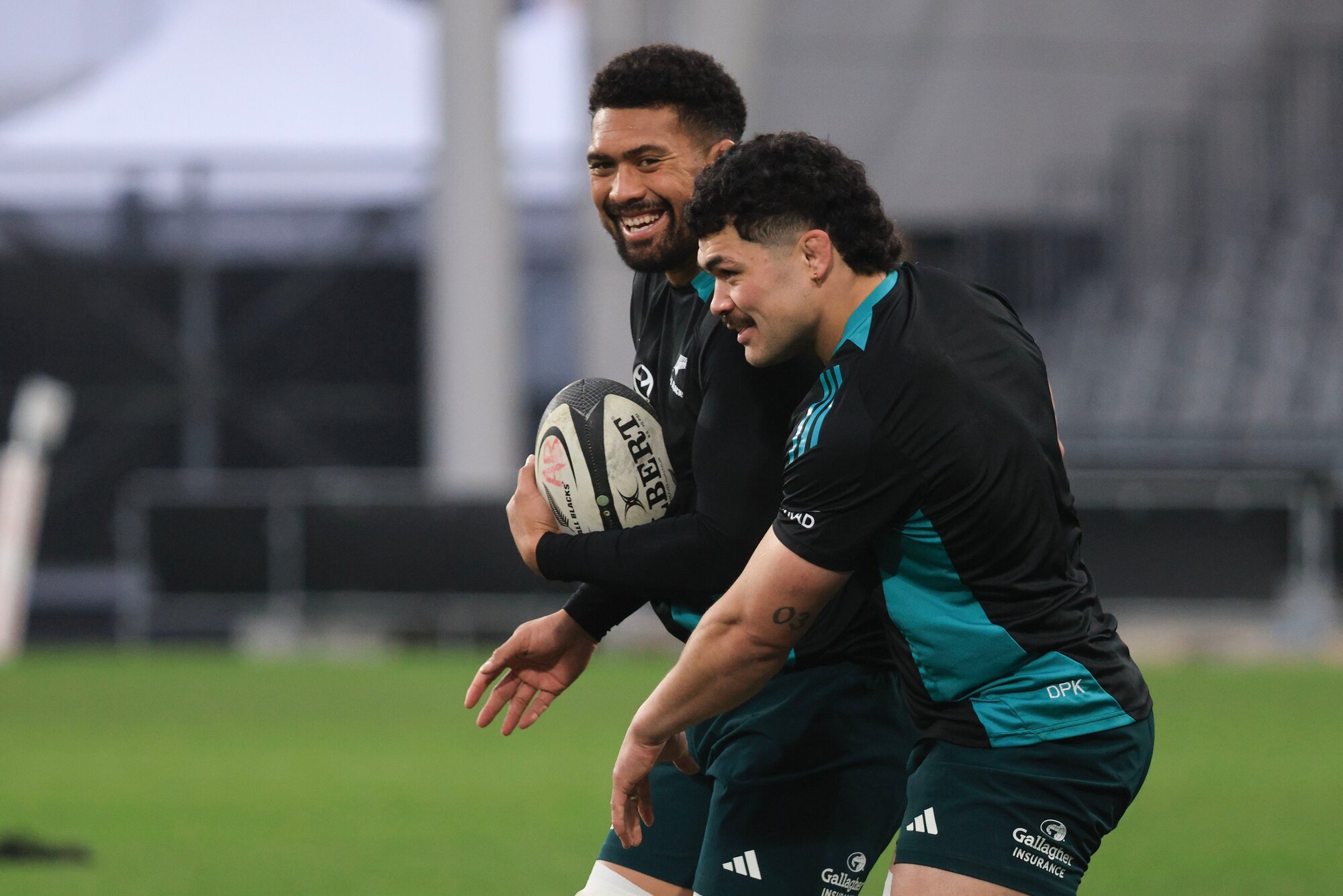 All Blacks loosies Ardie Savea (left) and Du Plessis Kirifi will combine against Argentina. Photo / Photosport