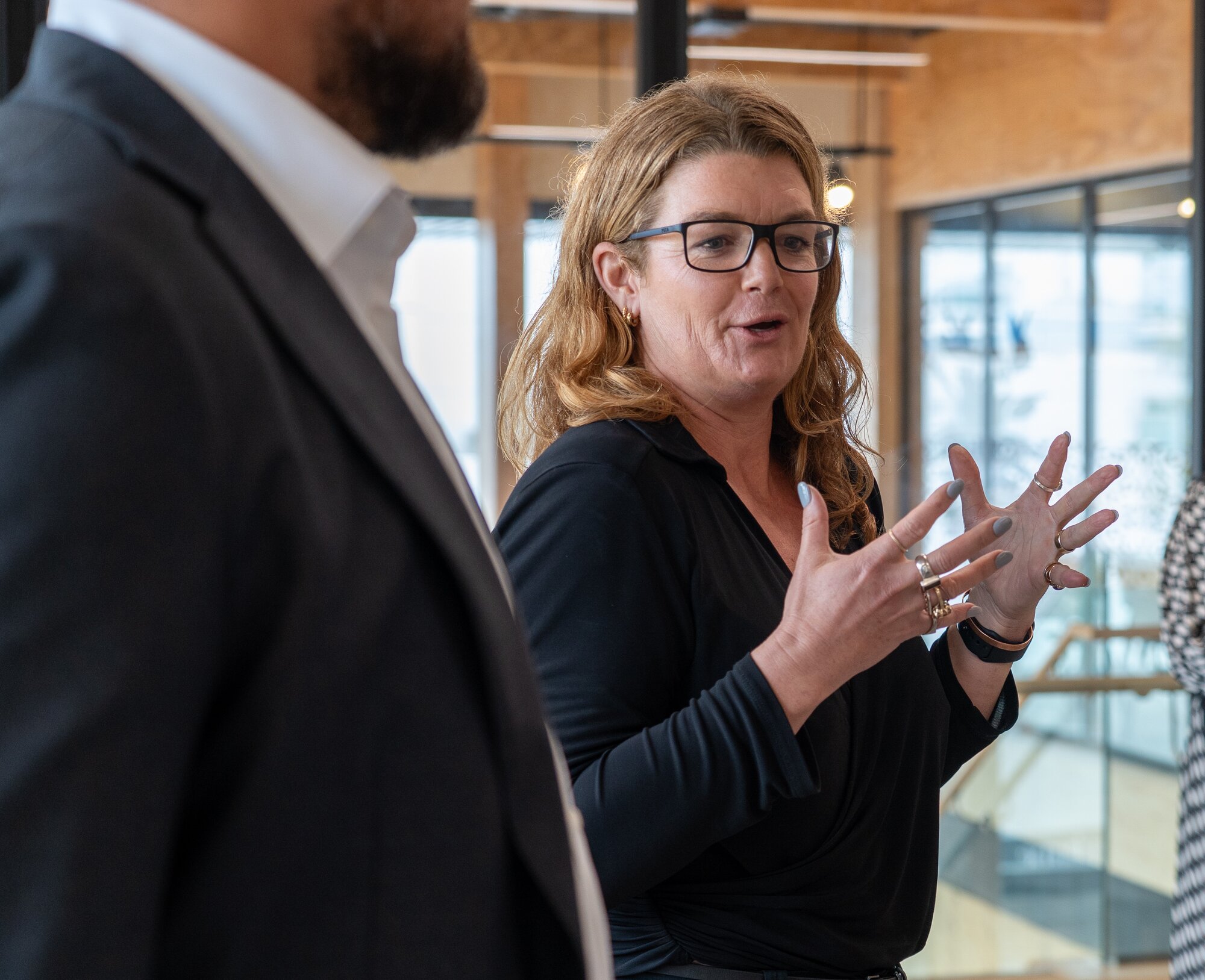 Warren and Mahoney principal architect Asha Page designed the interior fit-out. Photo / Tauranga City Council