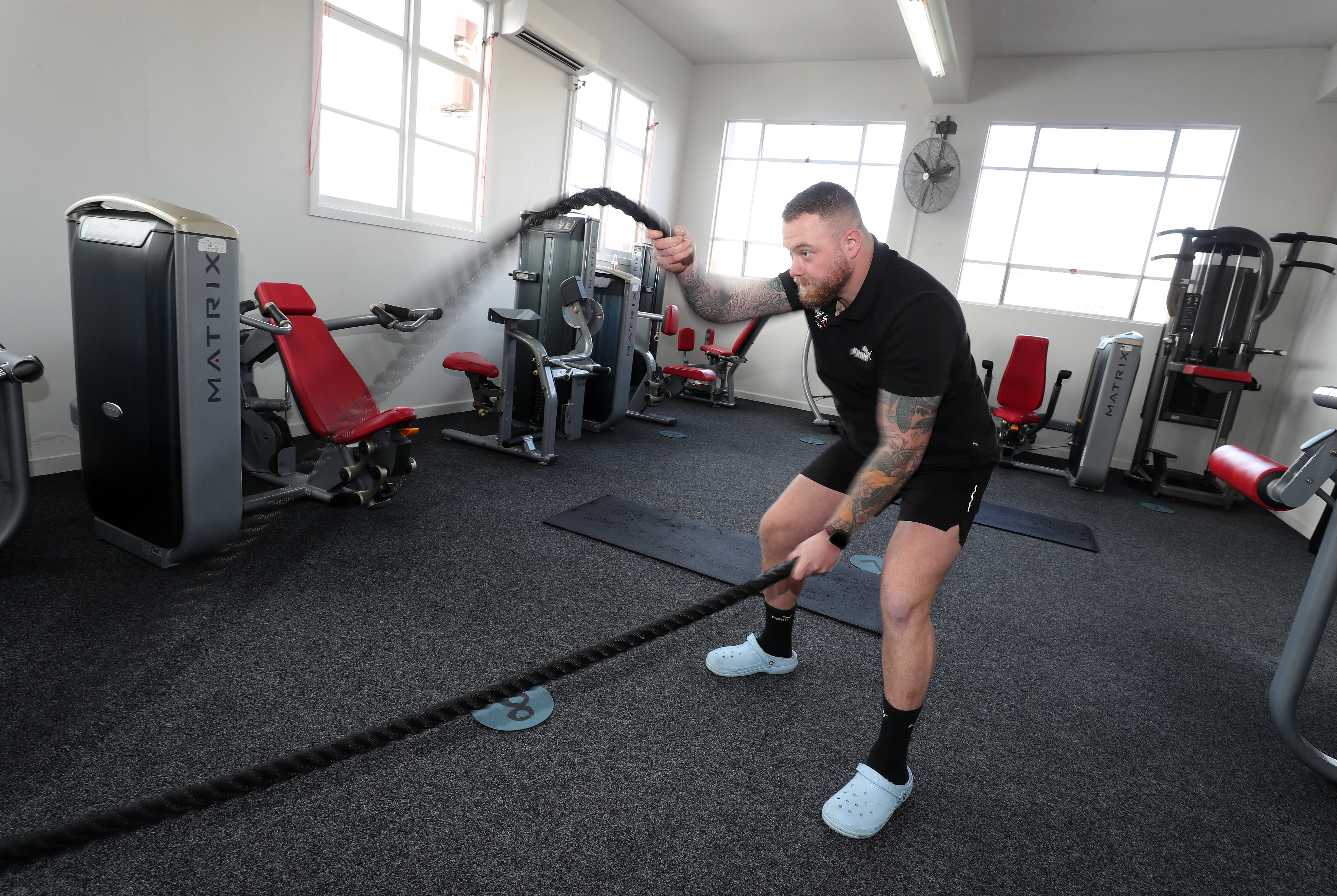Jack Colbourne, owner of the gym Healthy You, has planned a mental health charity event to offer personal training for 24 hours straight. Photo / Michael Cunningham