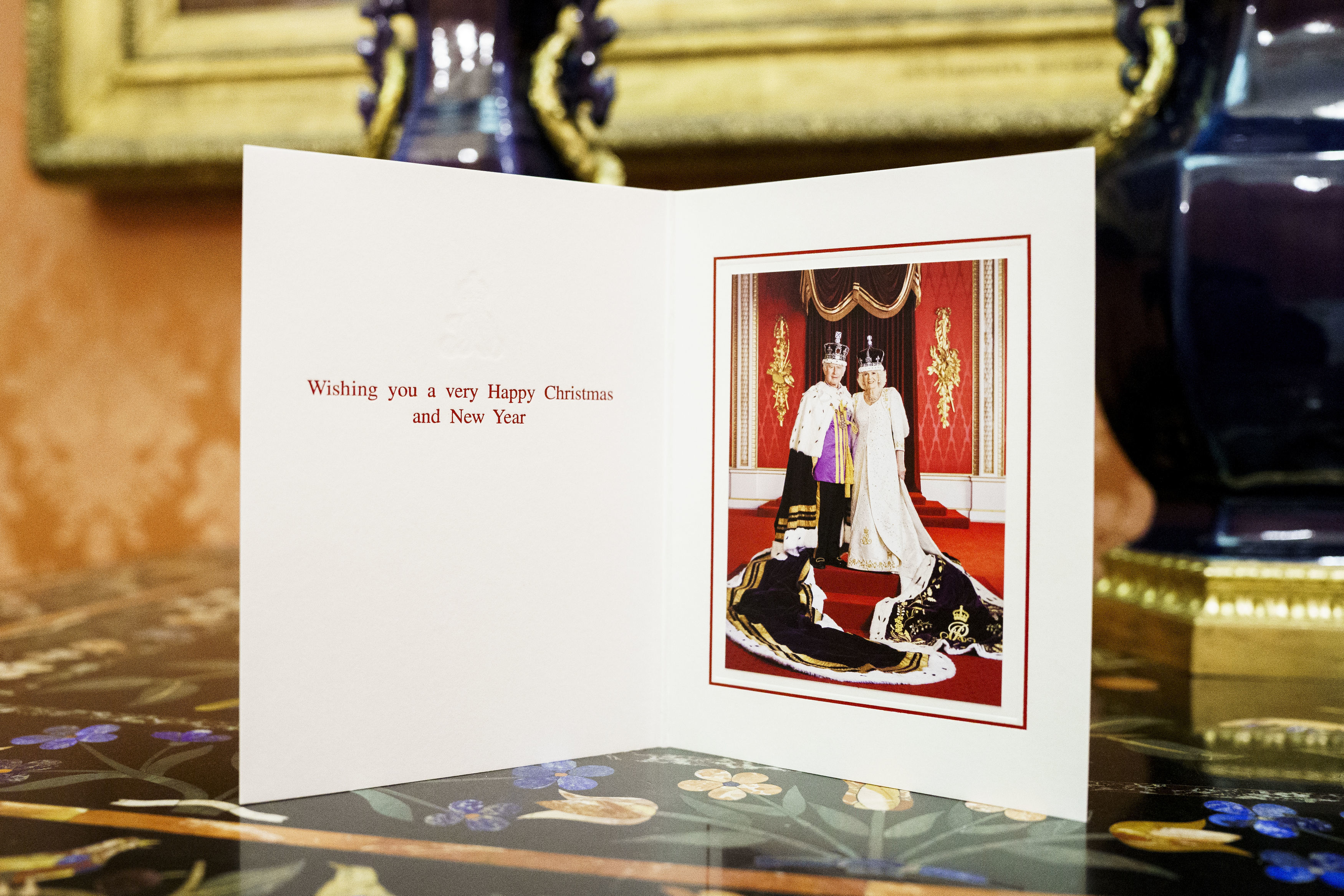 King Charles and Queen Camilla have revealed their 2023 Christmas card. Photo / AP