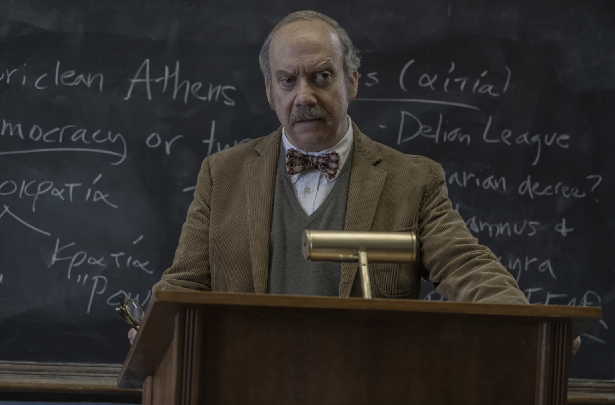 Paul Giamatti in a scene from The Holdovers. Photo / AP