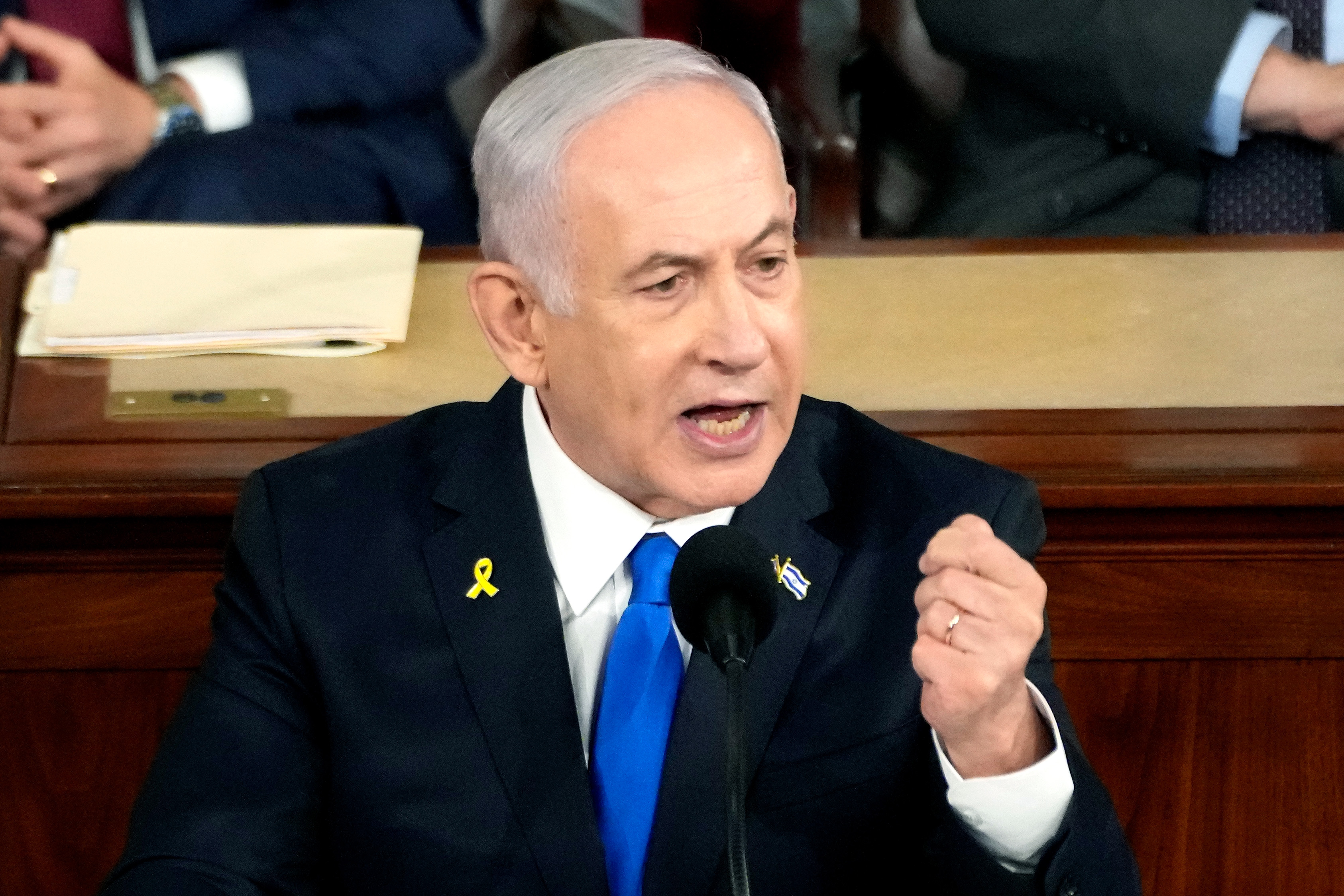 Prime Minister Benjamin Netanyahu has toughened his country’s stance on several cease-fire negotiating points. Photo / Getty Images