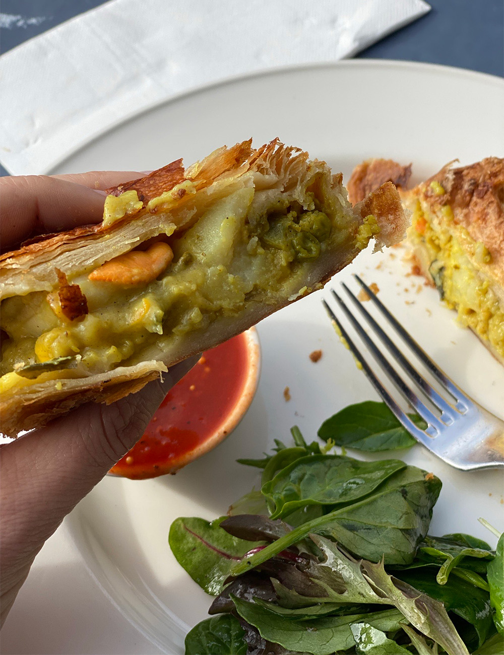 One of many oyster pies served in Hobart. Photo / Beth Brash