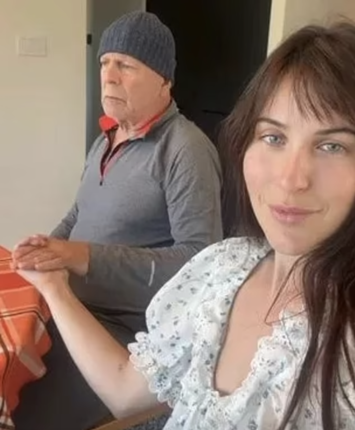 Scout Willis spends Thanksgiving with her father, Bruce Willis. Photo / Instagram