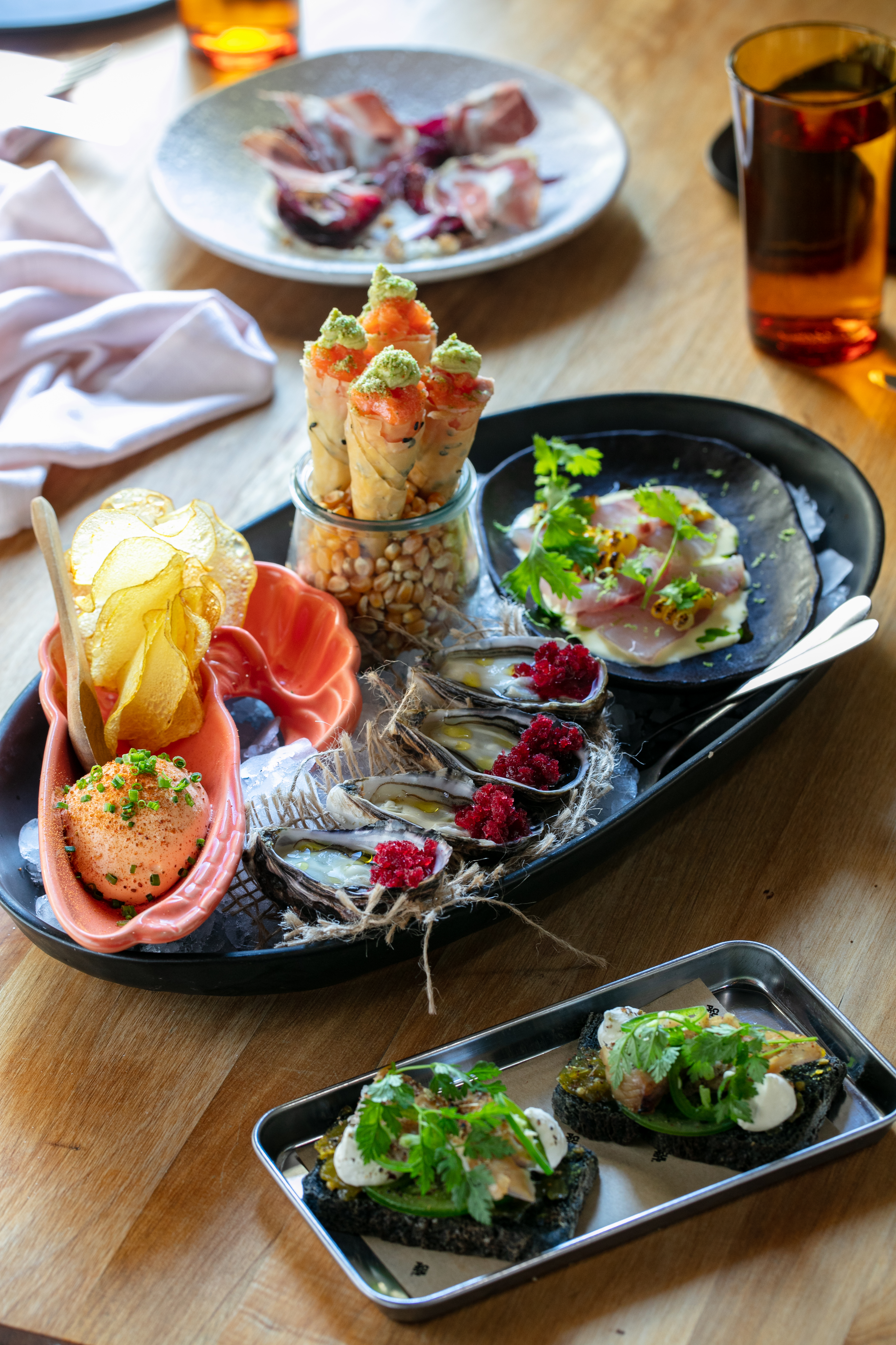 The seafood platter on the menu at Culprit restaurant in Auckland. Photo / Babiche Martens