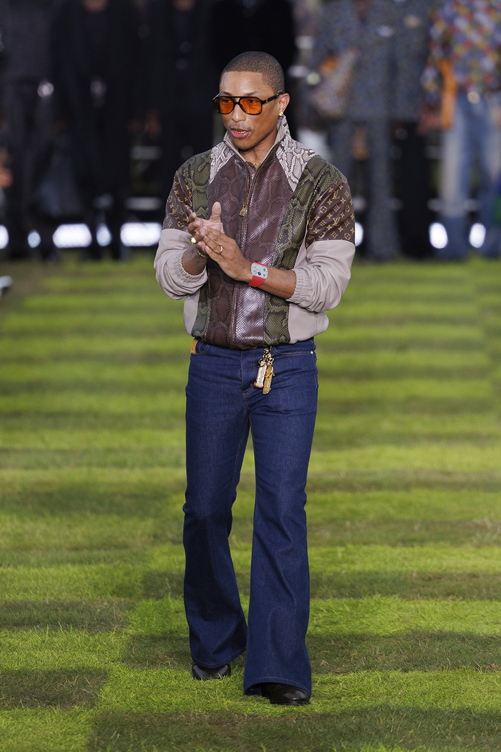 Pharrell Williams following the Louis Vuitton Spring / Summer 2025 collection. Photo / AP Photos