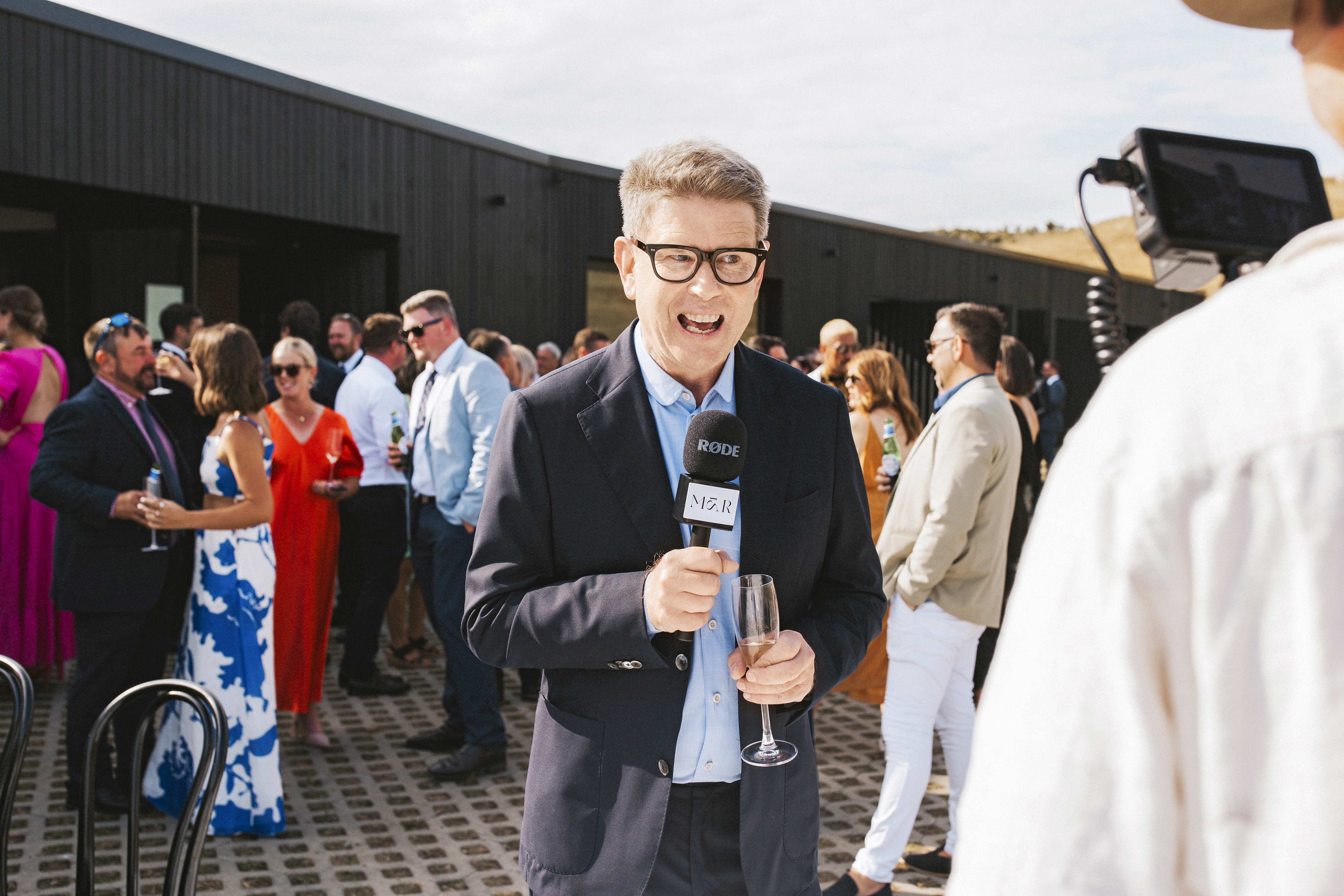 McLean's former Breakfast co-host John Campbell pictured at the wedding. Photo / Sophie Isabella Photography