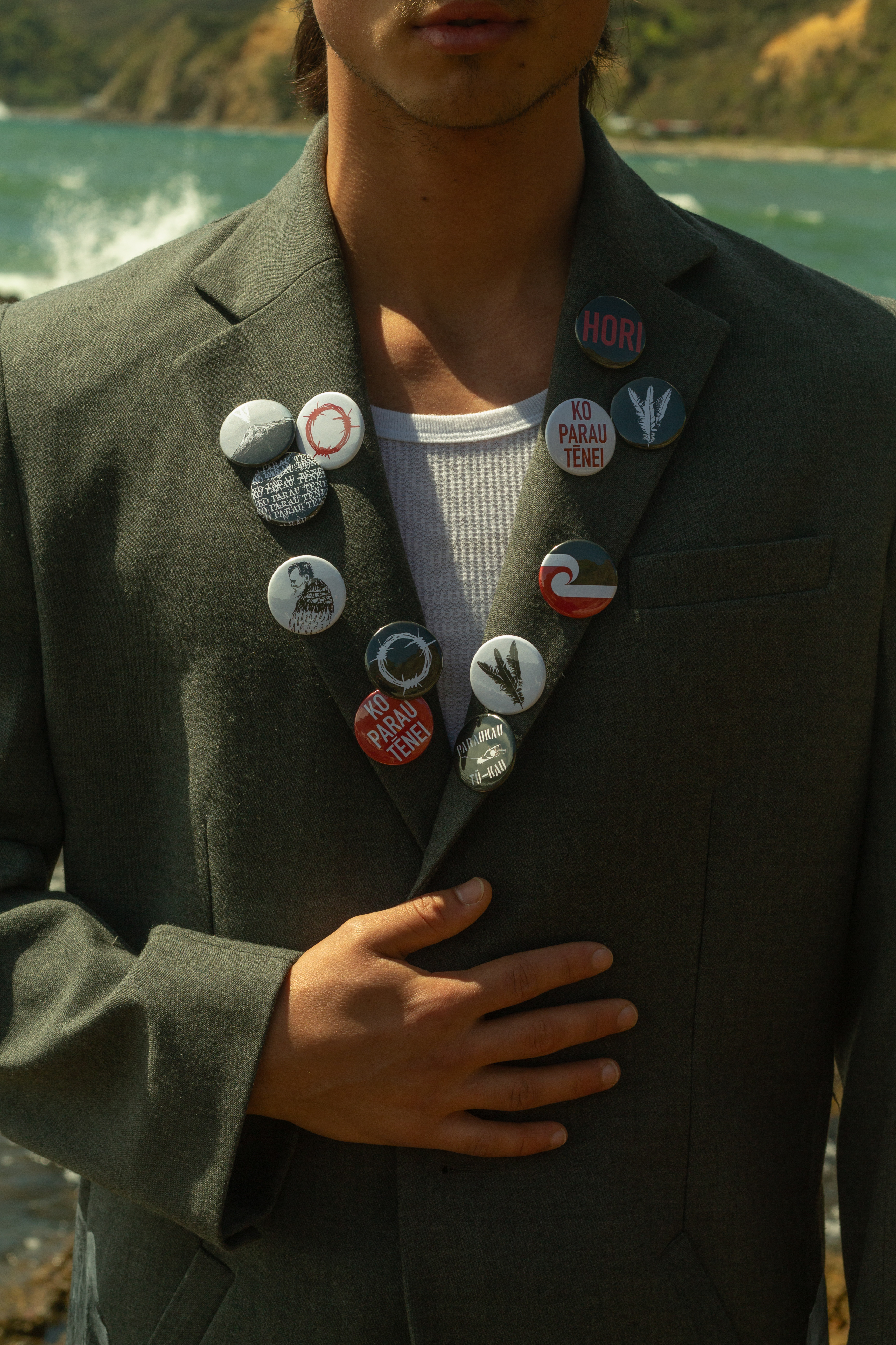 A collection of badges is a method of clear communication. Photo / Renati Waaka