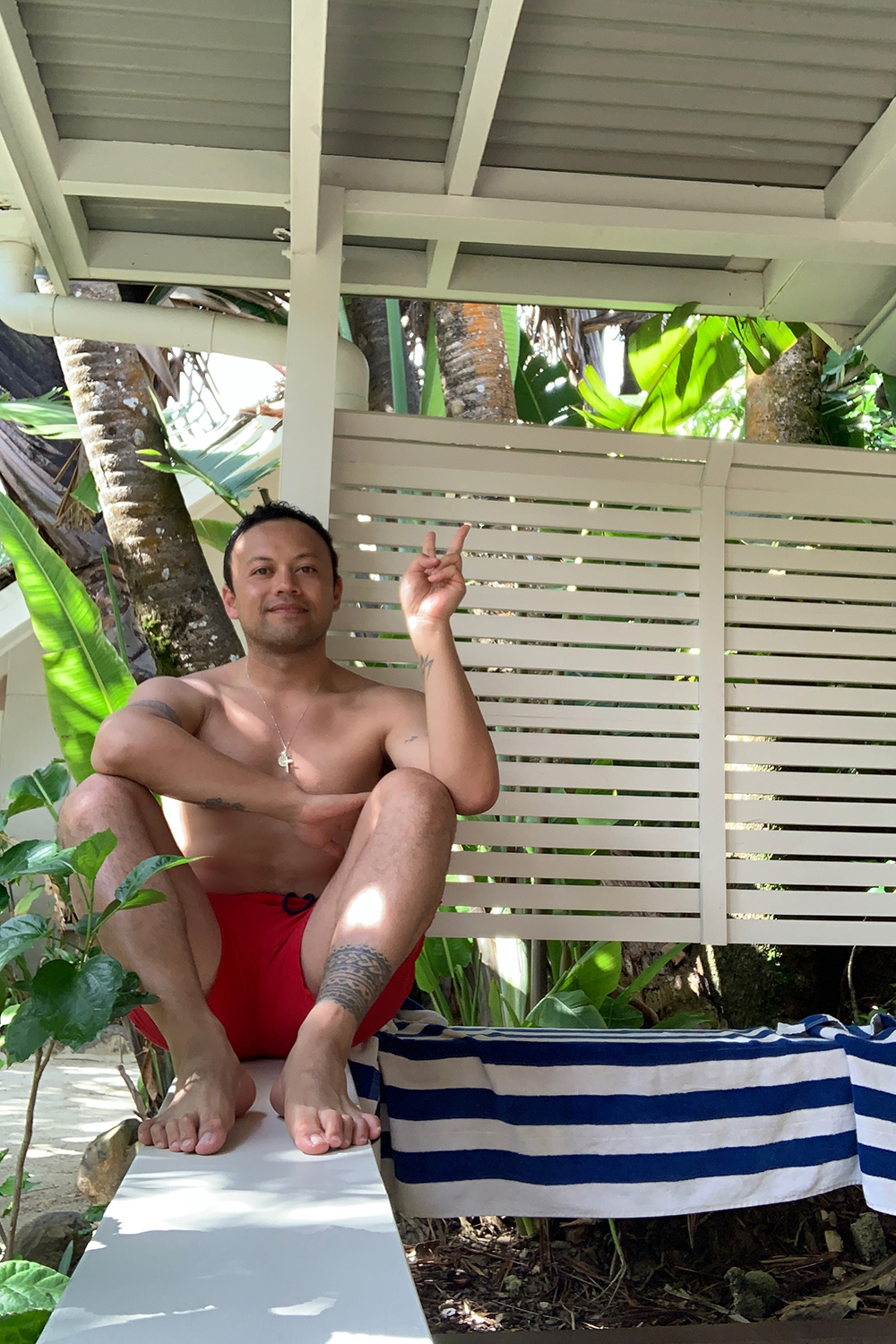 Dan Ahwa at Manuia Beach Resort in Rarotonga.