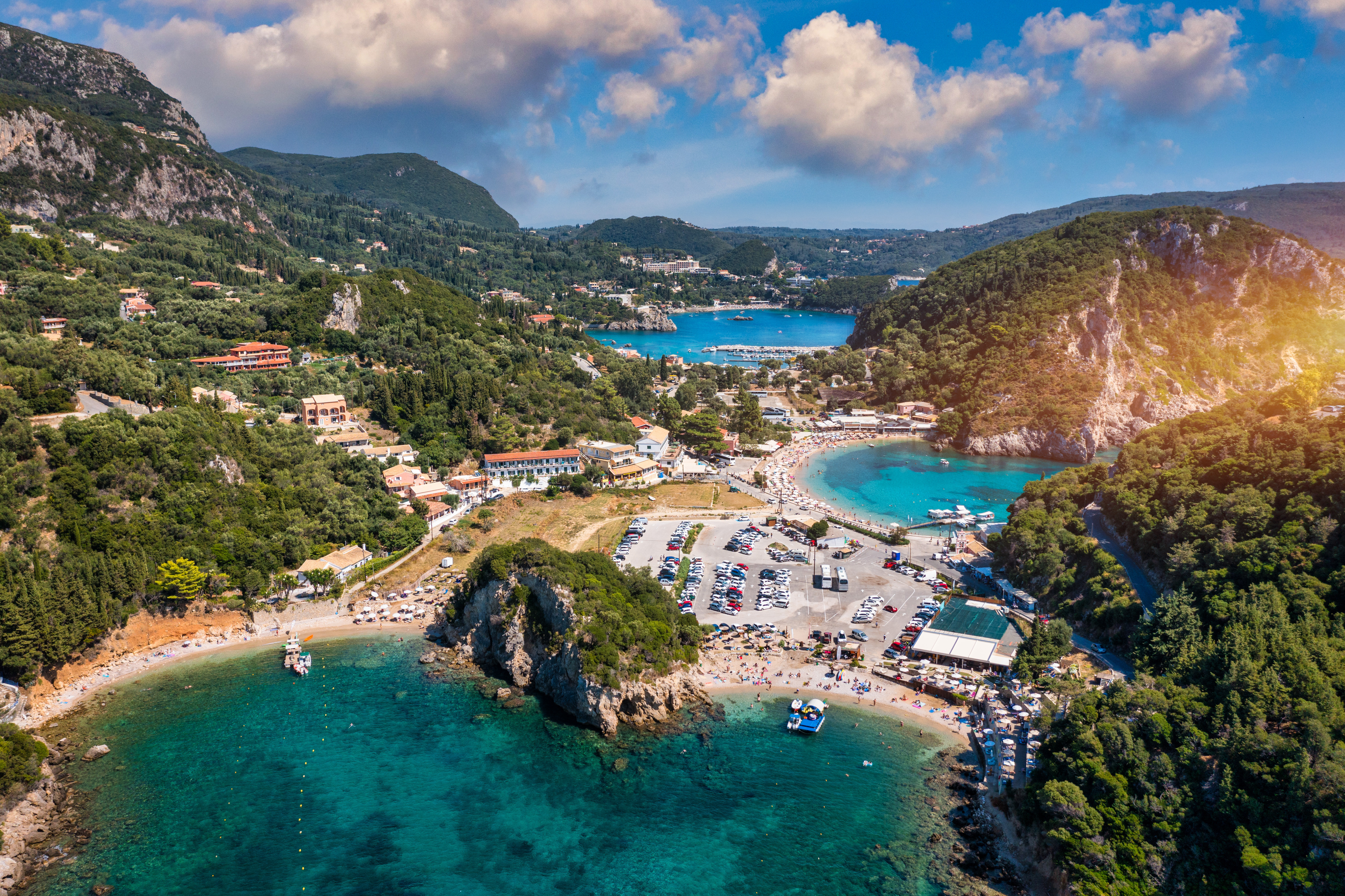 Corfu, influenced by Venetian occupation, offers a lush interior, distinct cuisine, sandy west coast beaches, and pebbly east coast beaches. Photo / 123rf