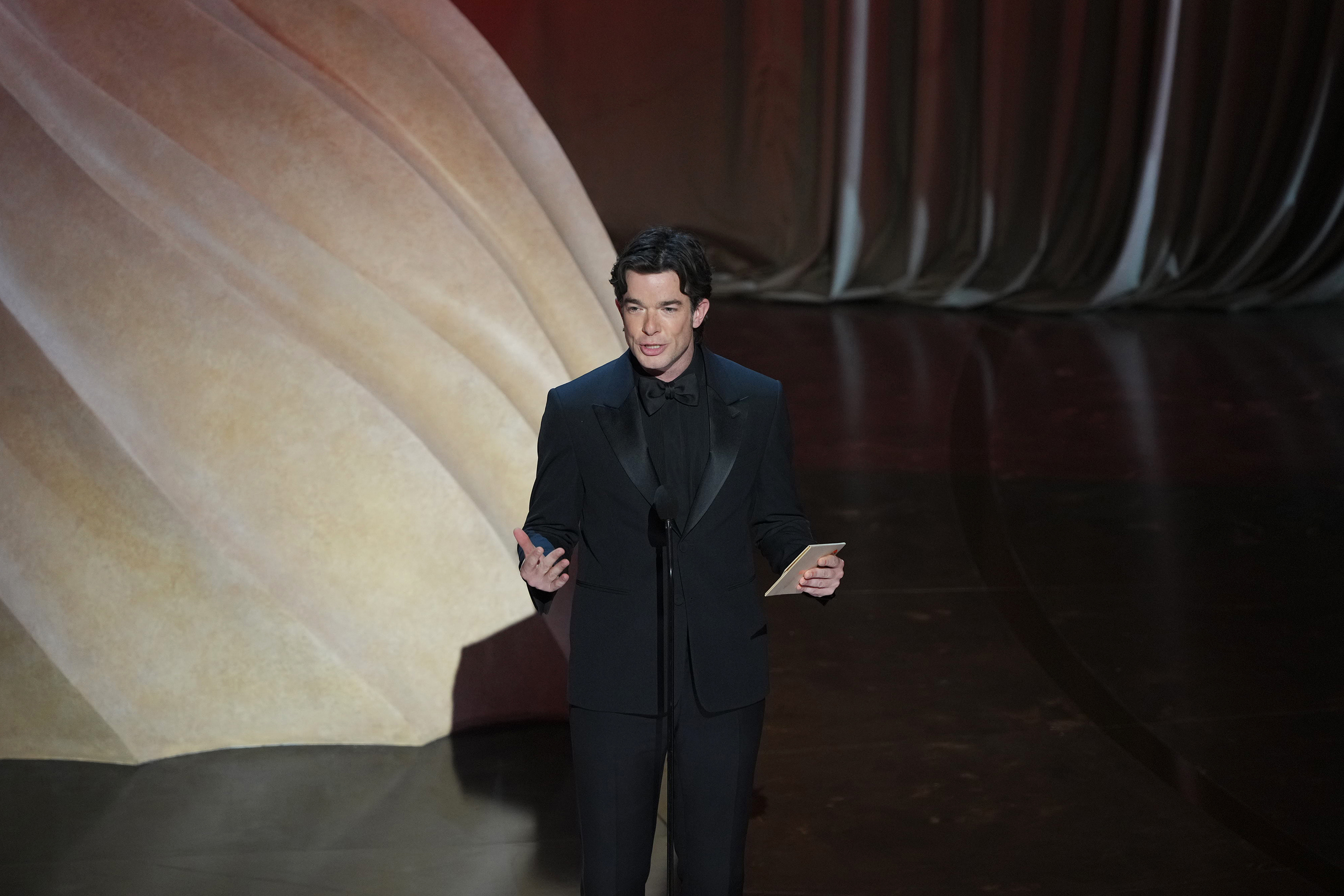 John Mulaney was on hand to present best sound. But he could certainly do more at the Oscars. Photo / Amir Hamja, The New York Times