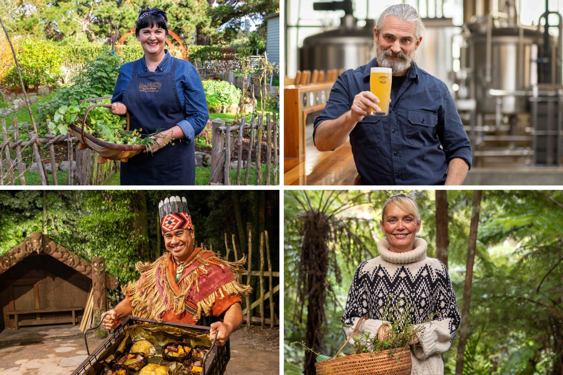 Some of the faces appearing in the new Tourism NZ social media campaign, aiming to capitalise on Michelin-driven interest in the country's food and beverage scene. Photos / Supplied