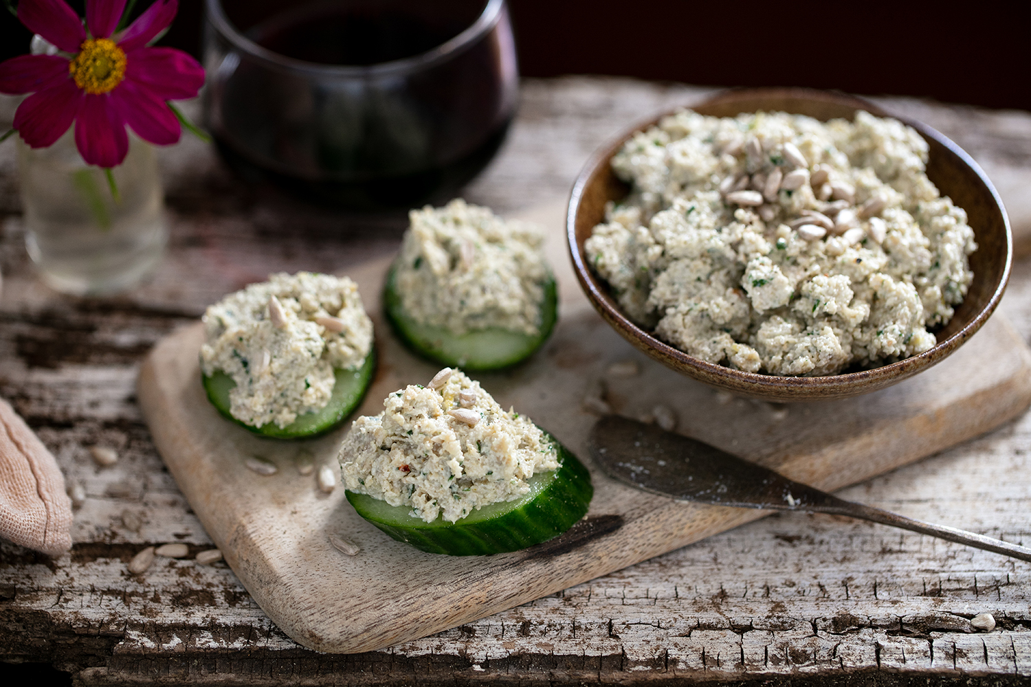 Sunflower seeds are a wonderful vegetarian pate option. Photo / Babiche Martens