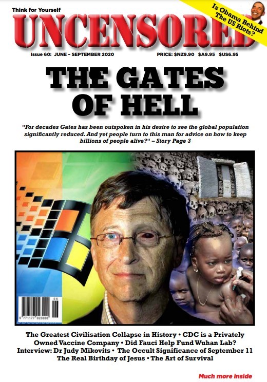 Uncensored magazine, in which it published debunked conspiracy theories about Microsoft founder Bill Gates. Photo / Supplied