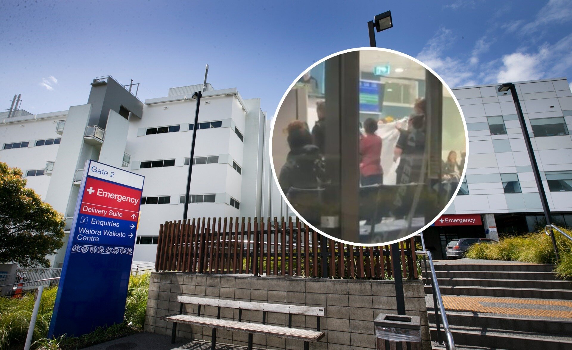 Staff tried to revive a man who collapsed and died at Waikato Hospital's emergency department.