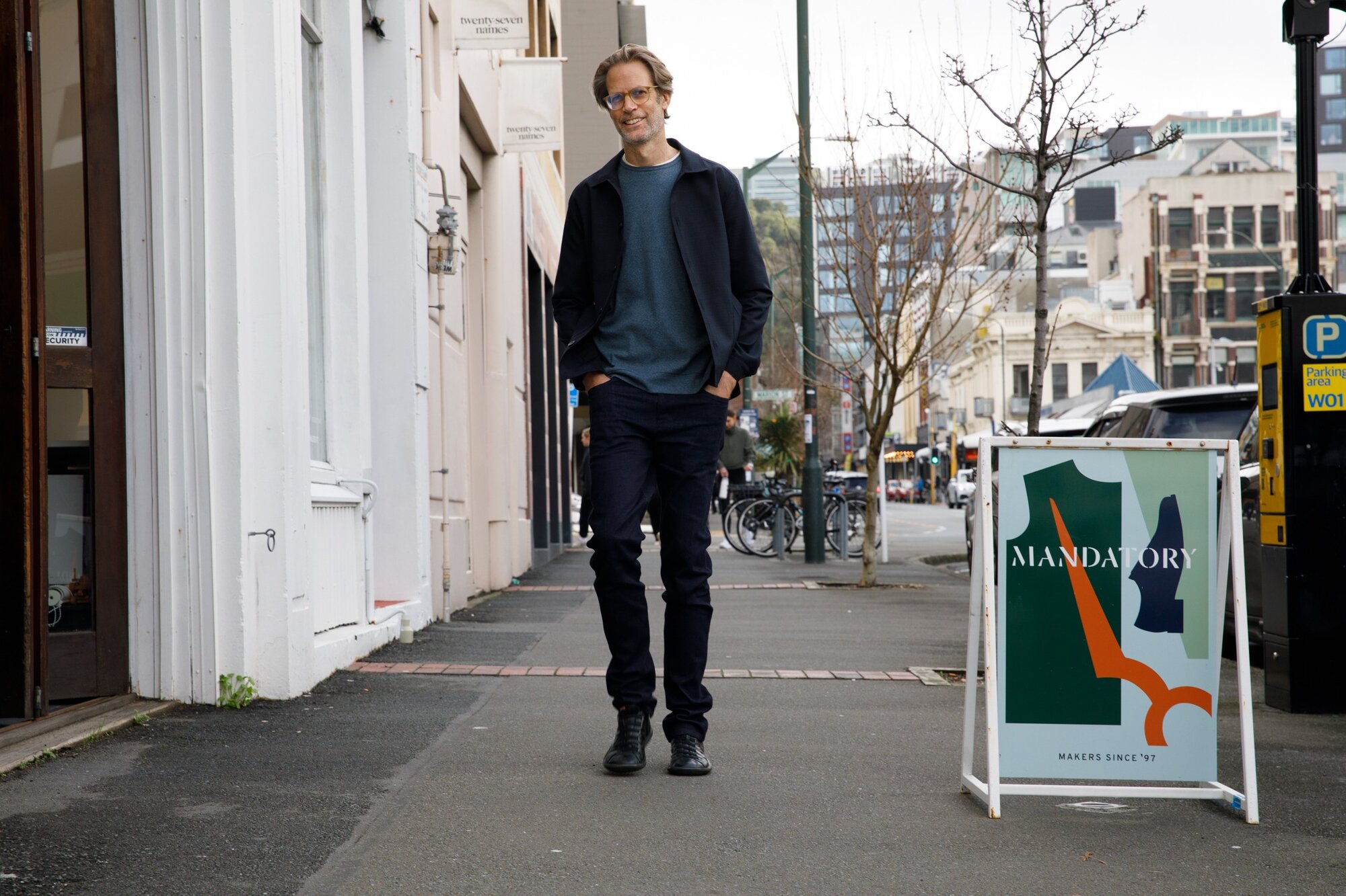 Ben Stevens, a Wellington architect and DJ, is 6'8