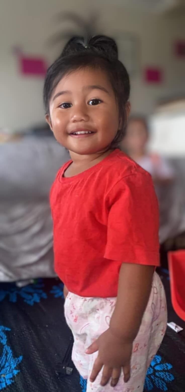 Catalya Remana Tangimetua Pepene, 3, of Kaikohe, was allegedly murdered on Wednesday. Photo / Supplied