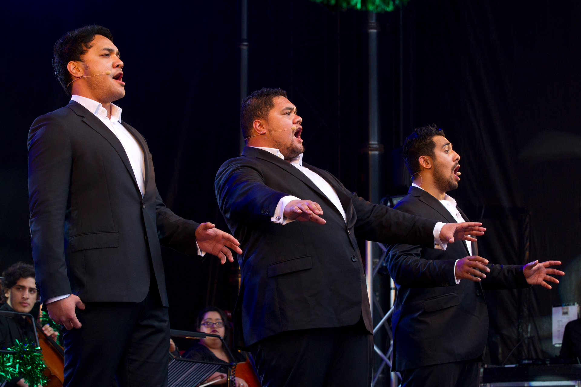 Sol3 Mio at Christmas in the Vines, Villa Maria Estate Winery. Photo / Jason Oxenham