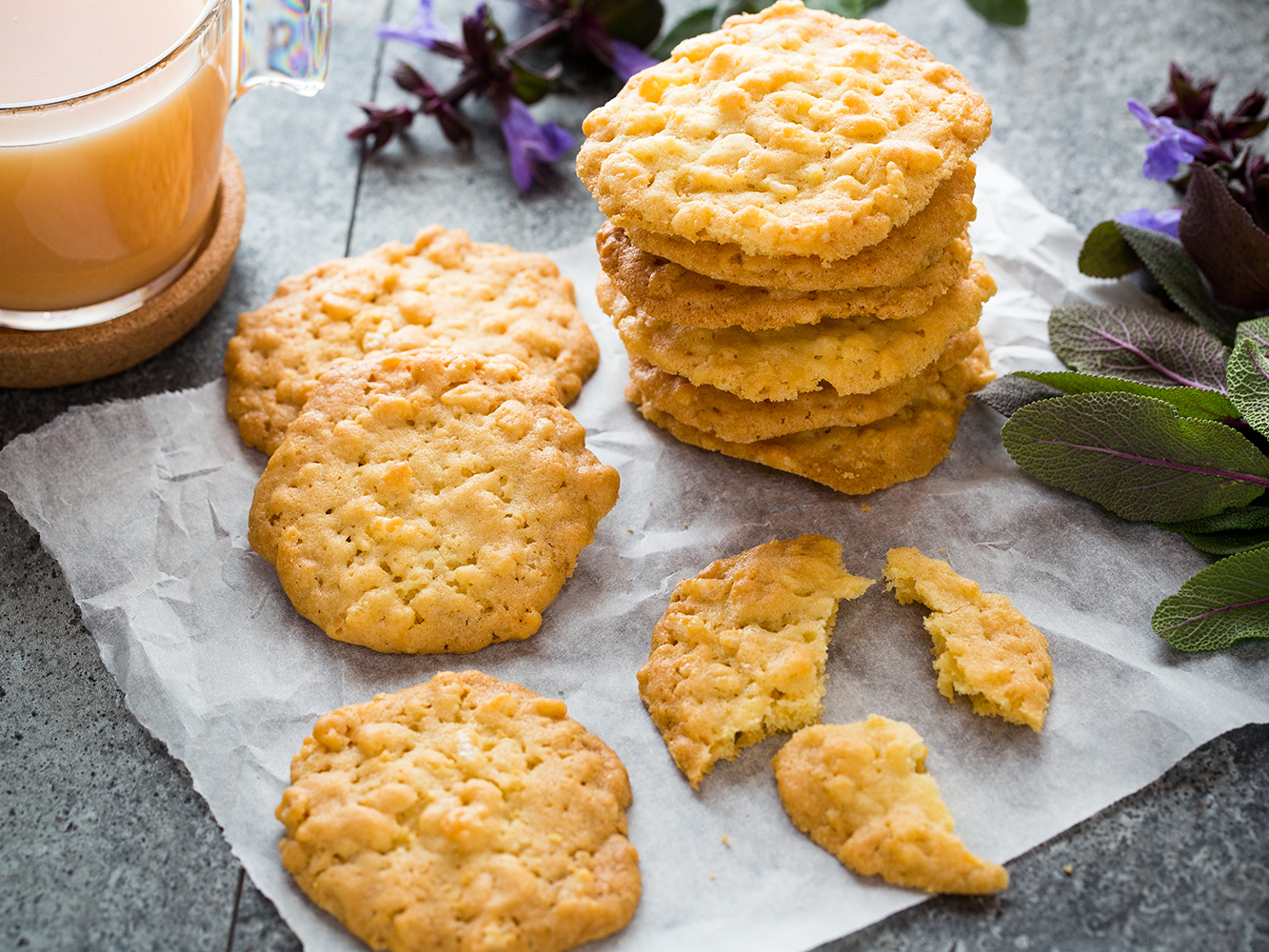 Rice bubble biscuits. Picture / Babiche Martens