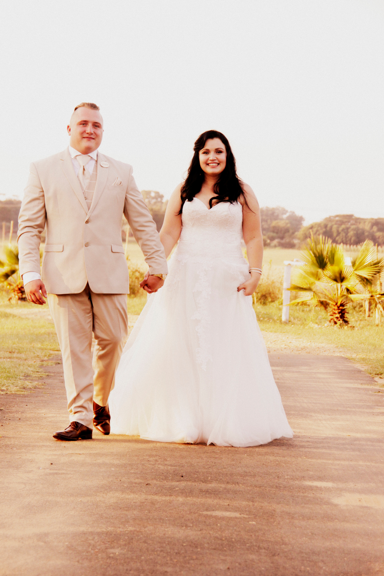 Ezmeralda Johns, pictured with her husband Storm Johns on their wedding day in their native South Africa. The couple emigrated to New Zealand soon after. Photo / Supplied