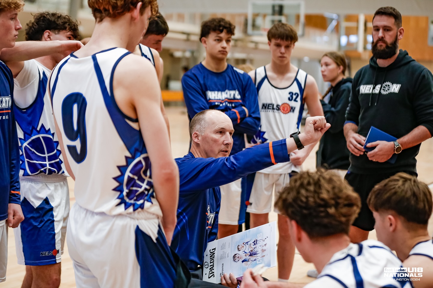 Phill Jones coaching the Nelson Under-18 team earlier this year. Photo / BBNZ