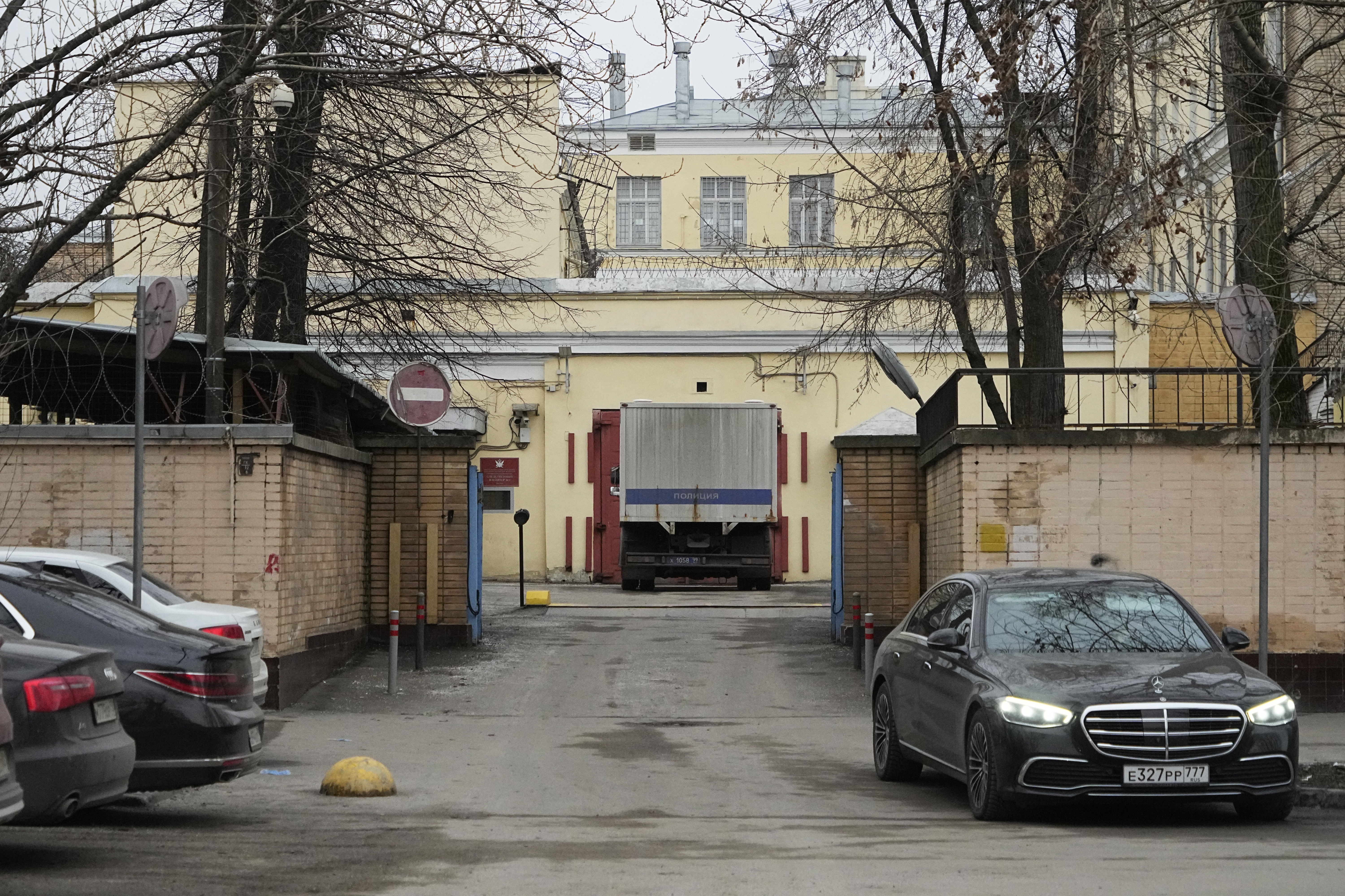 An entrance to the Lefortovo prison in Moscow, Russia. Photo / AP