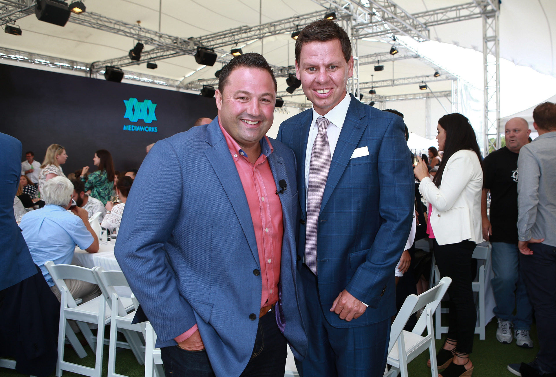 Duncan Garner and Patrick Gower, great mates and former colleagues. 