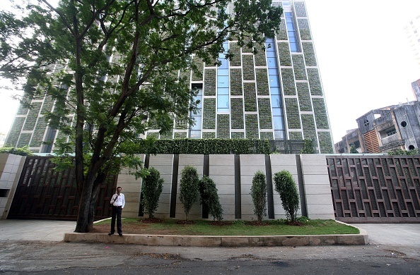 The Indian buinessman Mukesh Ambani lives in a 27-storey building. Photo/Getty Images.