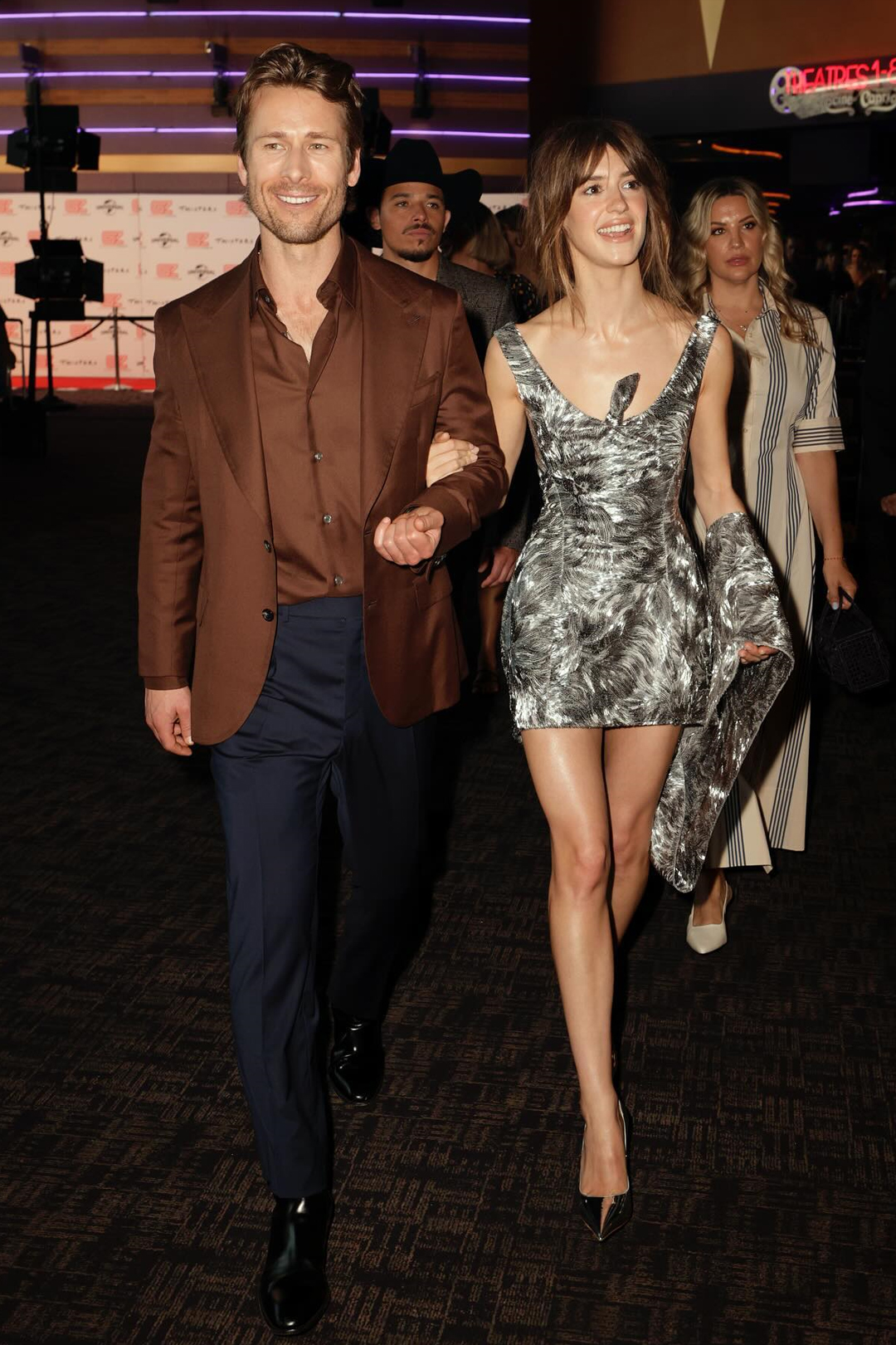 Glen Powell and Daisy Edgar-Jones attend a special screening of 'Twisters' in Oklahoma City. Photo / @daisyedgarjones