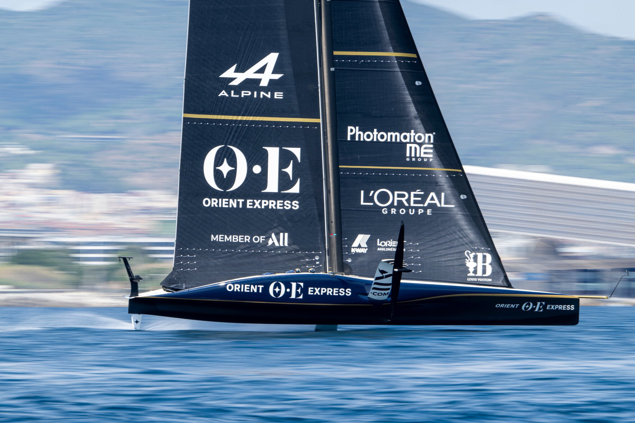 Orient Express Racing Team were a late entry into the 37th America's Cup. Photo / Ricardo Pinto, America's Cup