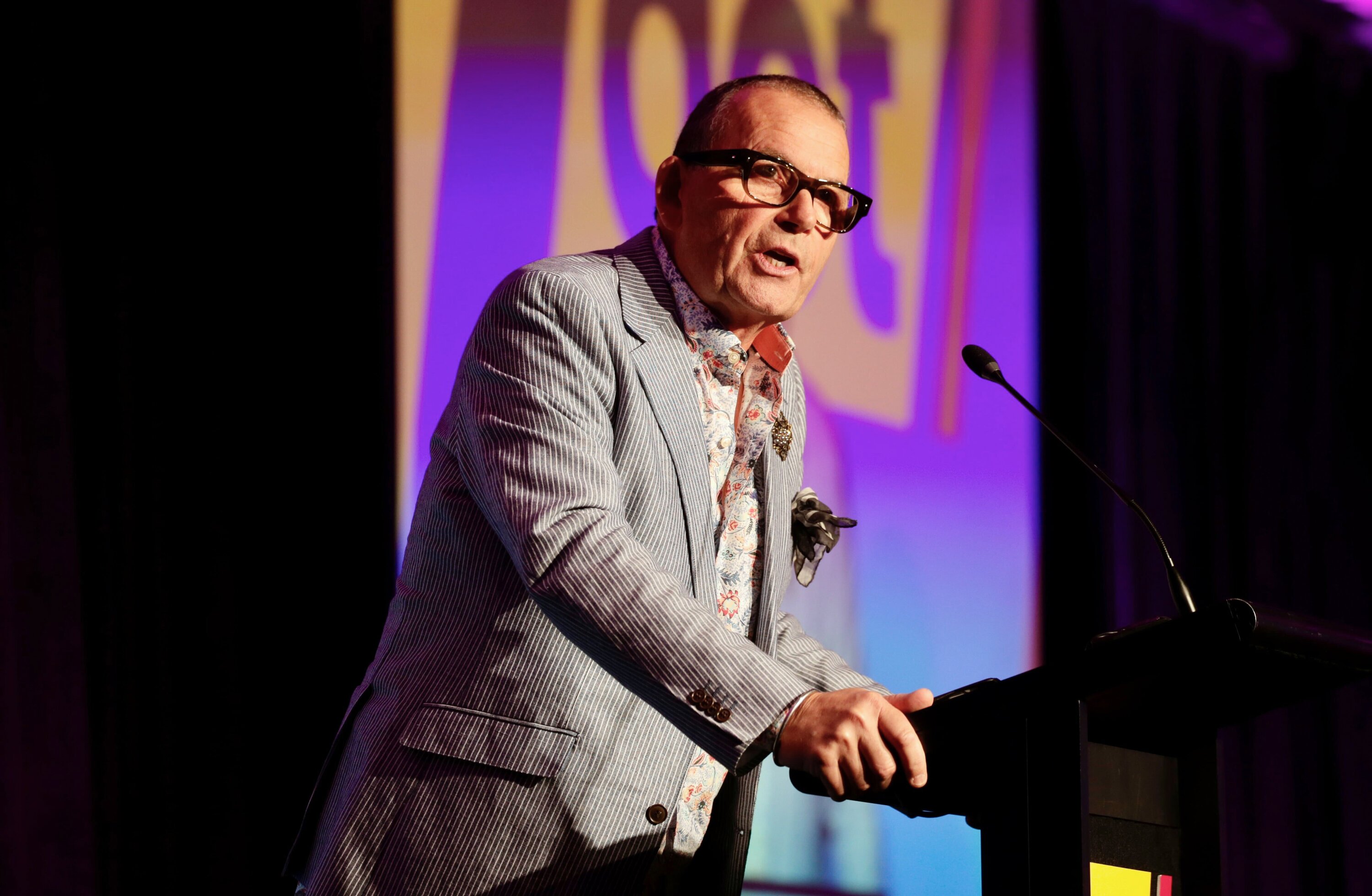 Paul Henry speaking at the Act party conference in 2024. Photo / Alex Burton 