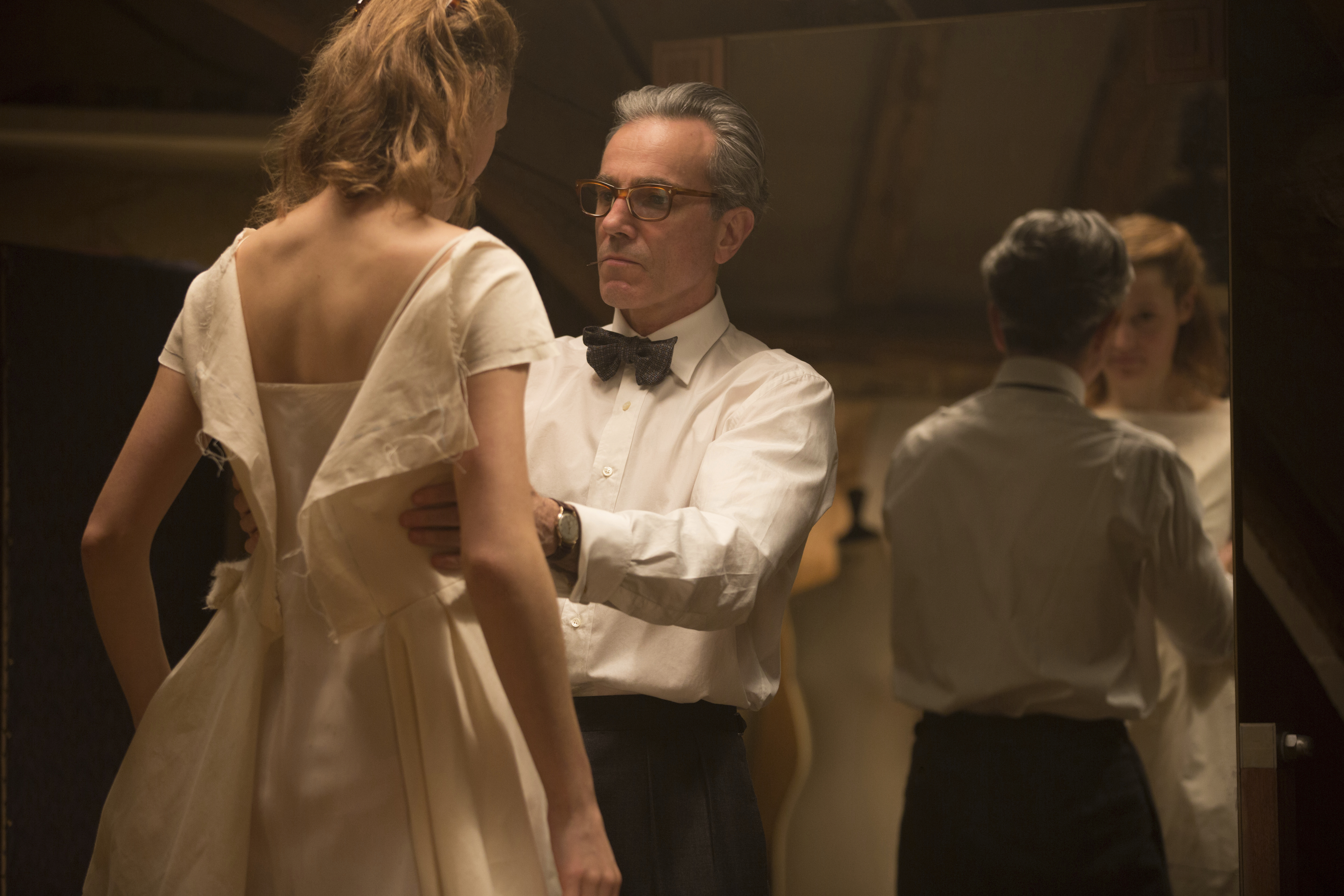 IVicky Krieps, left, and Daniel Day-Lewis appear in a scene from