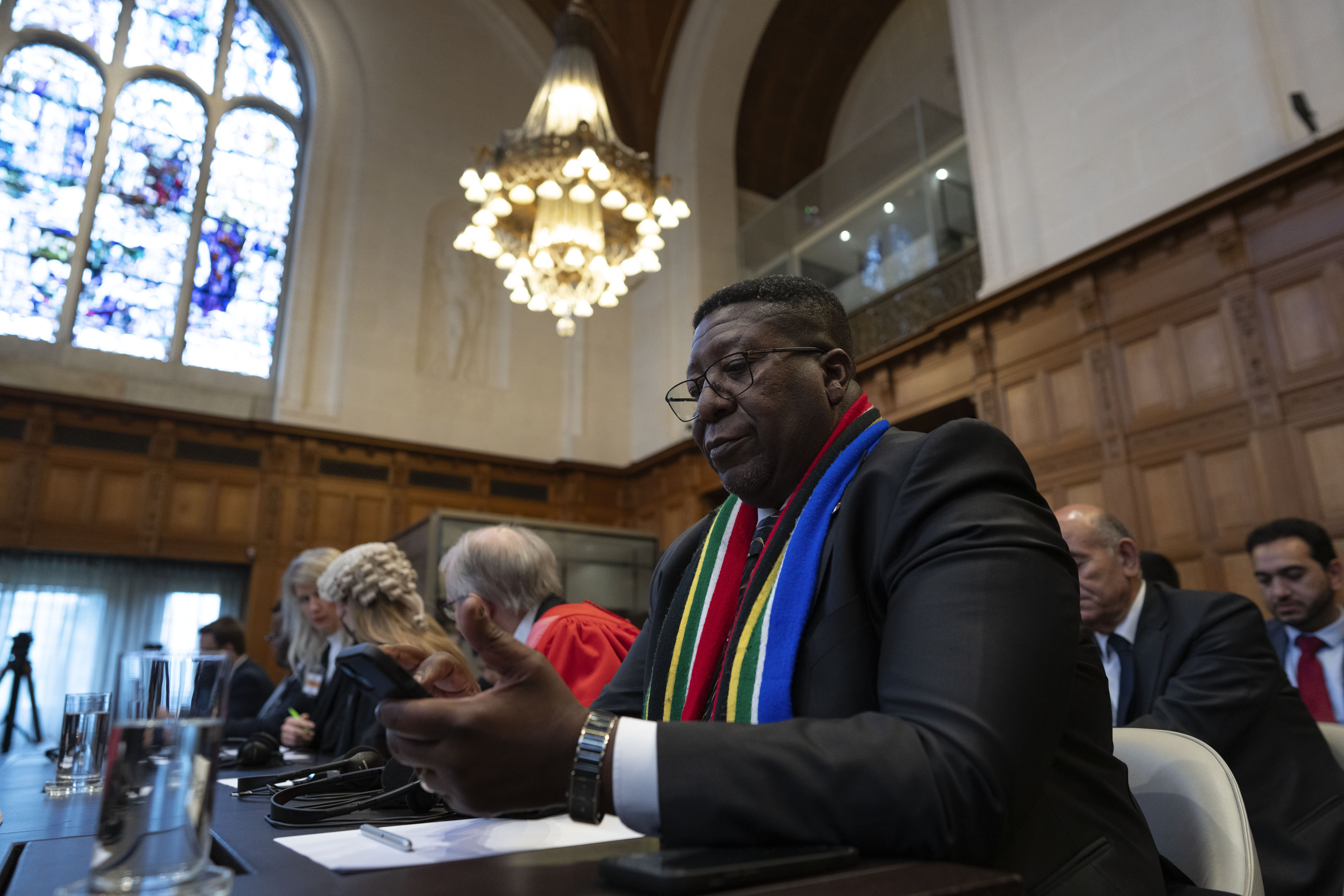 Ambassador of the Republic of South Africa to the Netherlands, Vusimuzi Madonsela, wants Israel to “totally and unconditionally withdraw” from the Gaza Strip. Photo / AP
