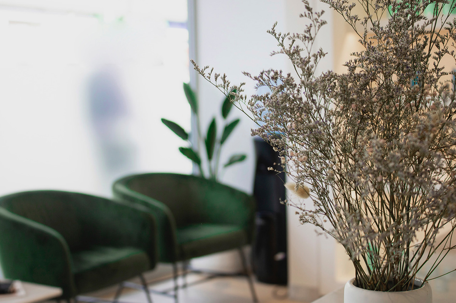The waiting room at Skin Ritual shuts off the bustle of the Newmarket shopping strip.