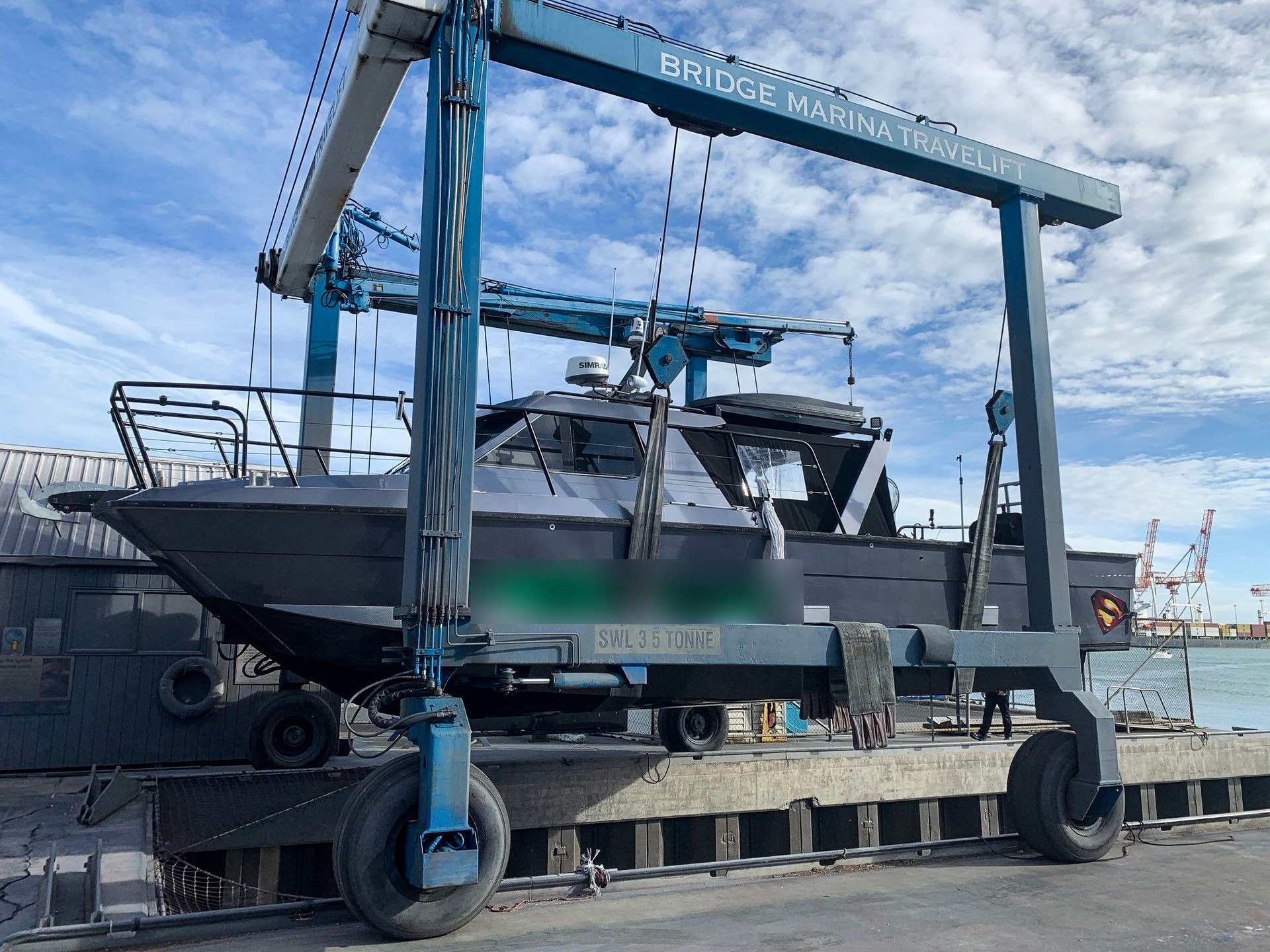 Police allege this vessel was purchased by an organised criminal group to pick up drug shipments out at sea. The boat was among $3m assets seized in Operation Trojan Shield. Photo / NZ Police