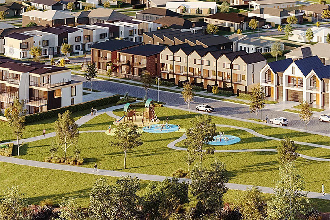 An example from Hamilton of higher density housing. Image / Hamilton City Council