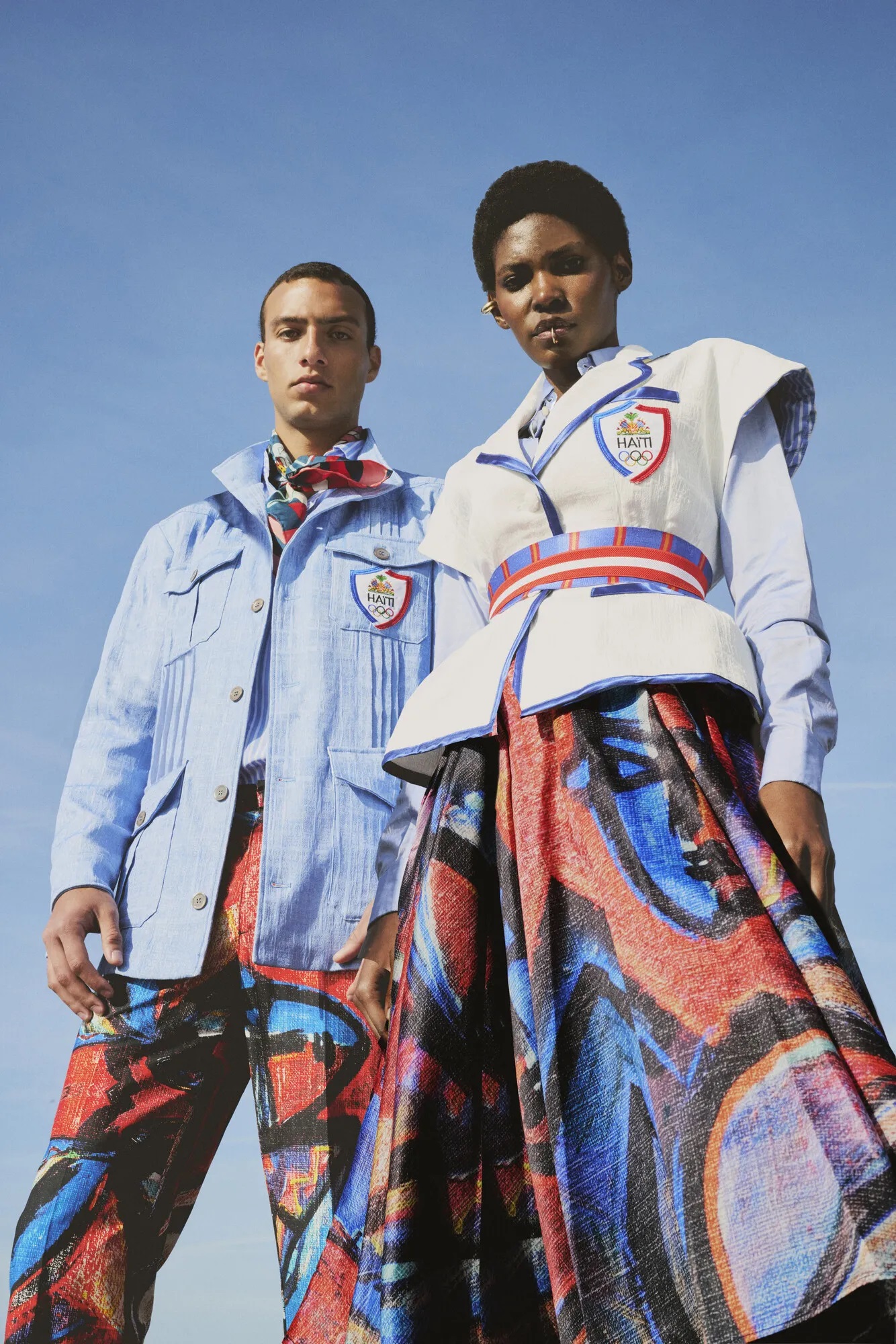 Haiti's Olympic team uniforms are designed by Italian-Haitian designer Stella Jean in collaboration with Haitian painter Philippe Dodard. Photo / Stella Jean