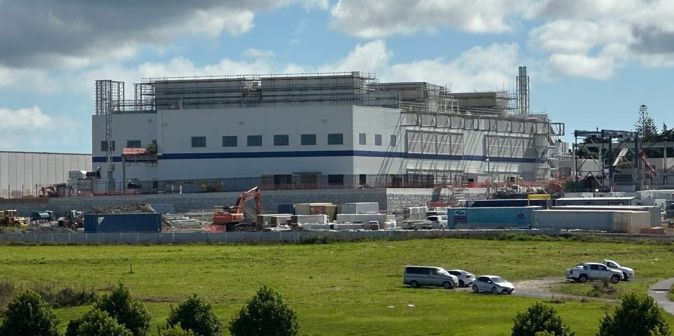 Microsoft's hyperscale data centre at Westgate, northwest Auckland, due to go online later this year. Photo / Chris Keall