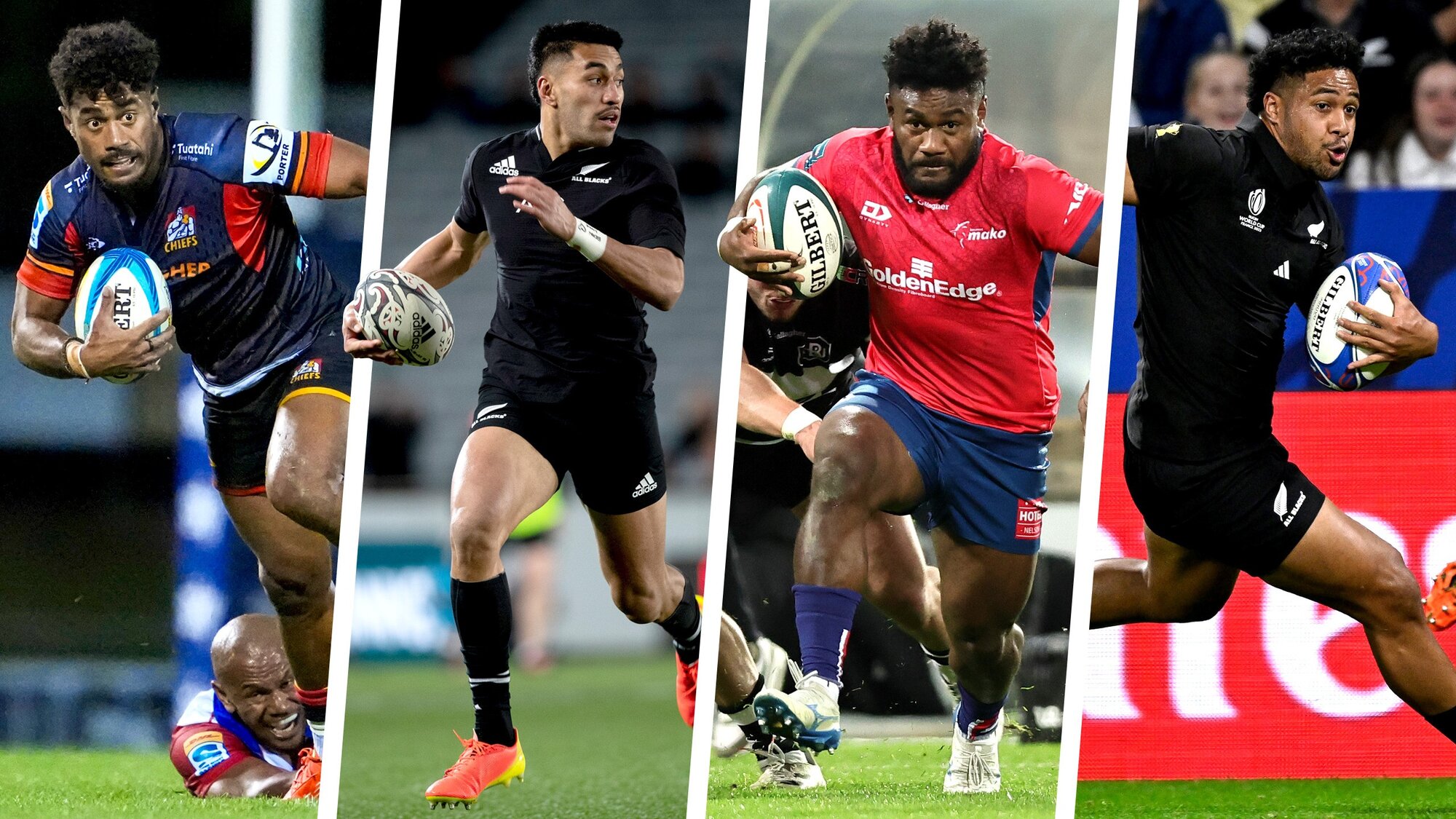  All Blacks winger contenders. Photos / Photosport; SmartFrame