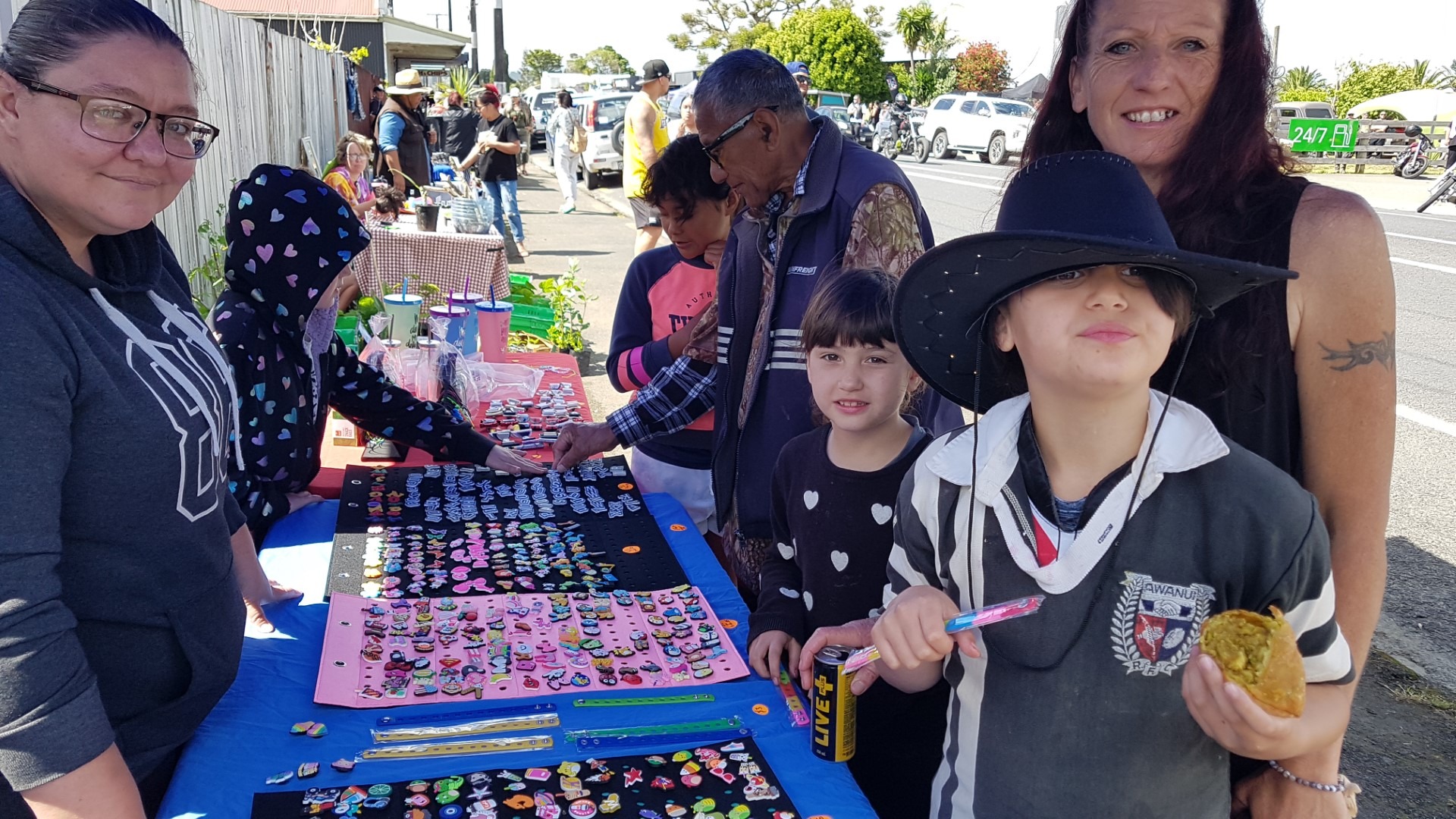 Mum Mo Windsor was at Awanui Day with Ngawai Windsor-Kiao, 7, and Temiringa Windsor-Kiao, 9, checking out Lisa Marshall’s stall
