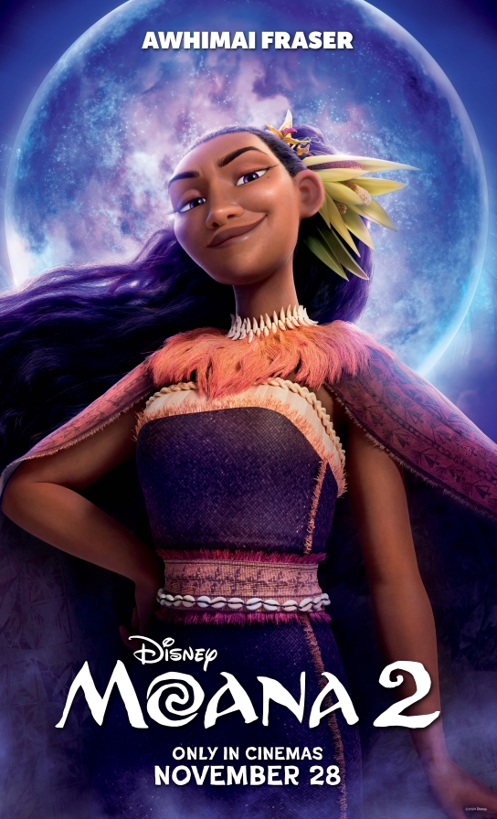 Awhimai Fraser plays the mysterious new character of Matangi in Moana 2. Photo / Disney