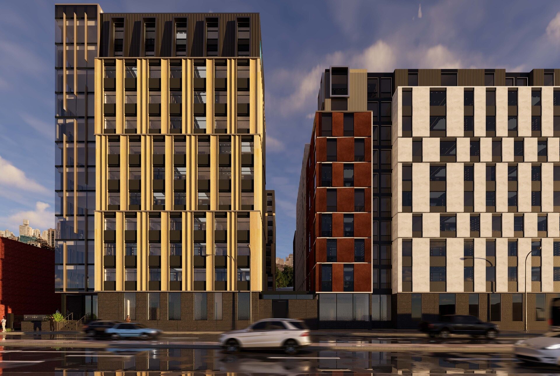 A sketch for the new $290m student accommodation block at 22 Stanley St, Parnell. Image / Precinct Properties