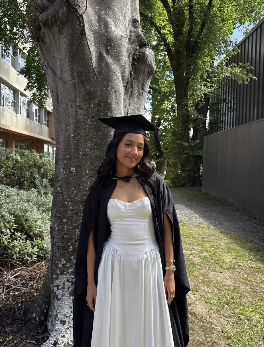 Sarah Hughes graduated as a nurse last year.