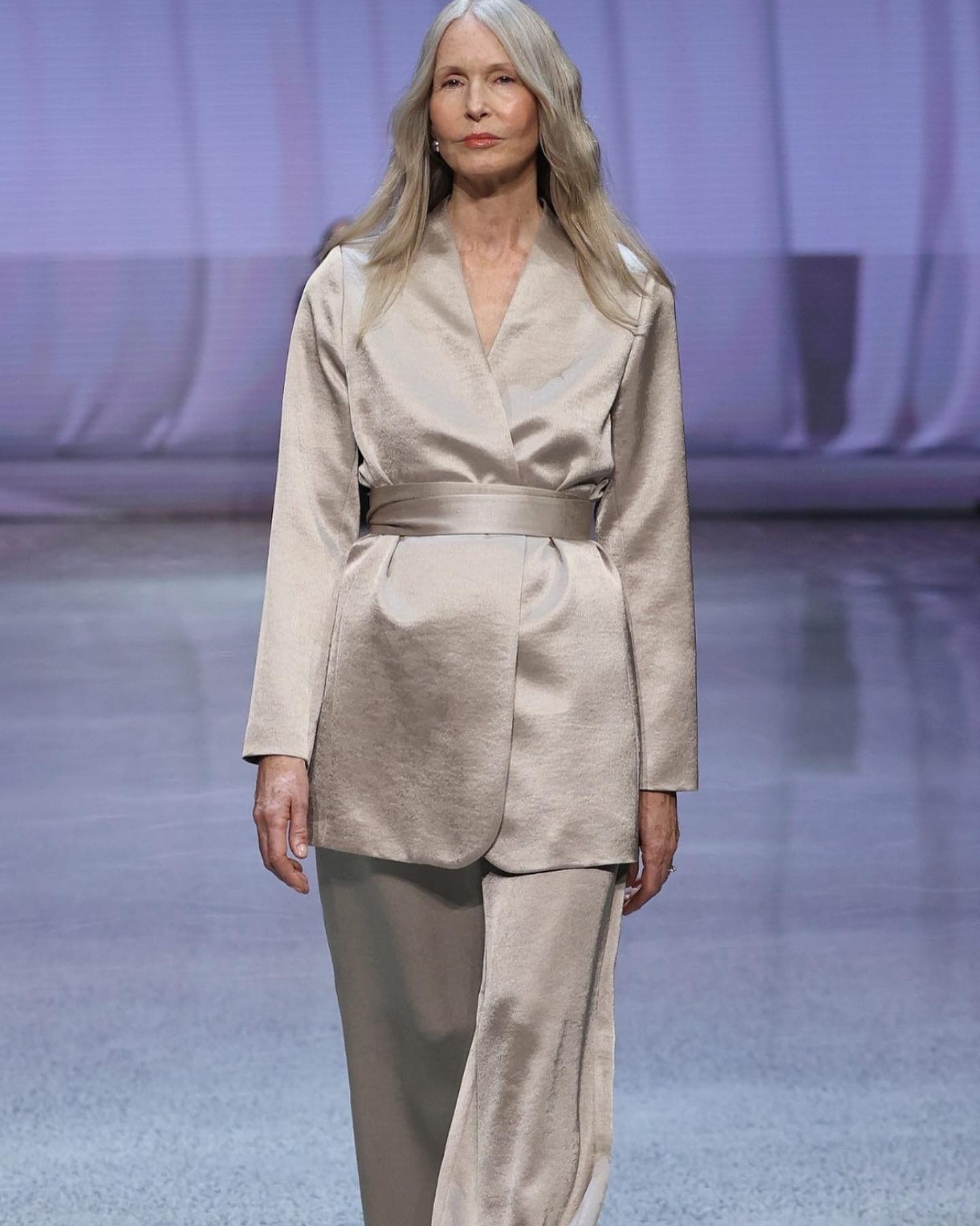 'Starting with a dream of becoming a model, I’ve evolved into much more than that - I’ve proved I’m not just a survivor, I’m thriving.' Amanda Bransgrove walking for Juliette Hogan at New Zealand Fashion week in 2023. Photo / Getty Images