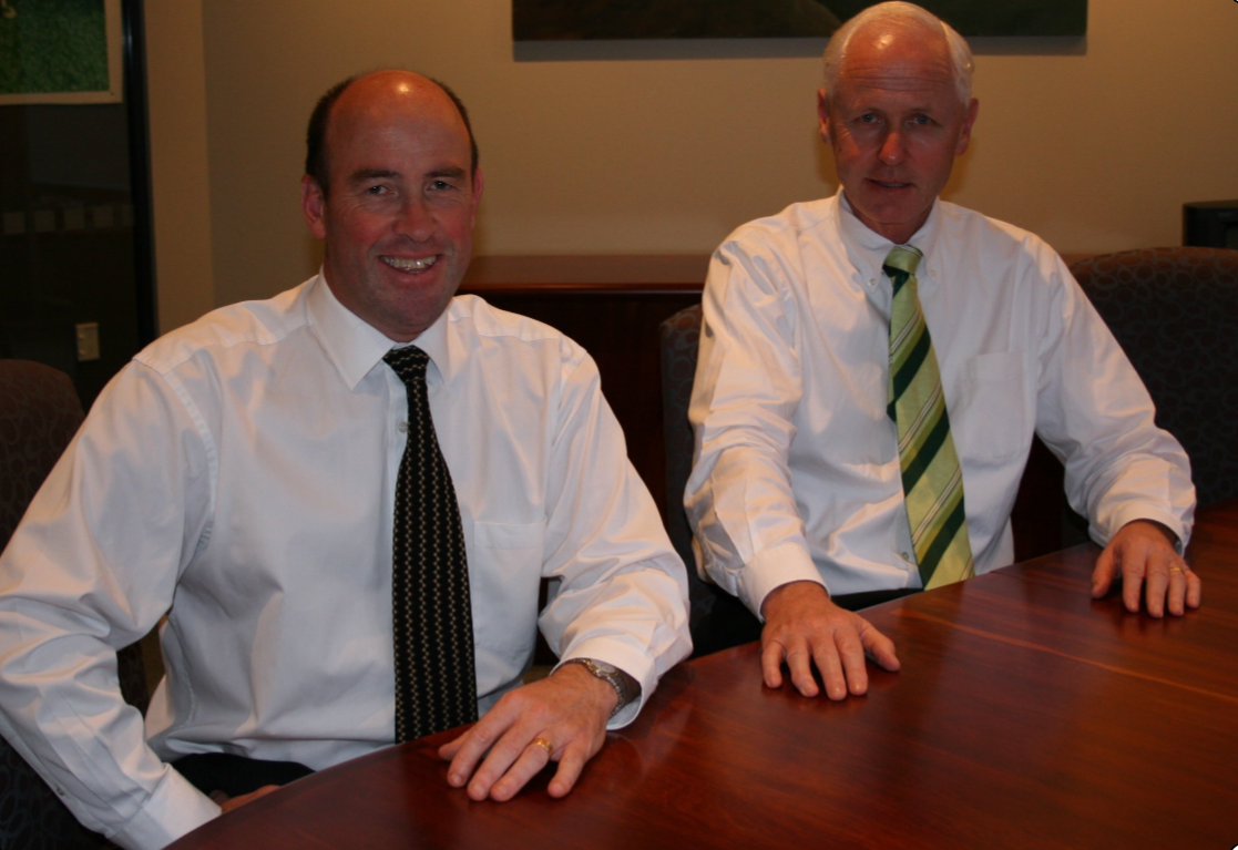 Lobbyists Mark Unsworth (left) and Barrie Saunders.